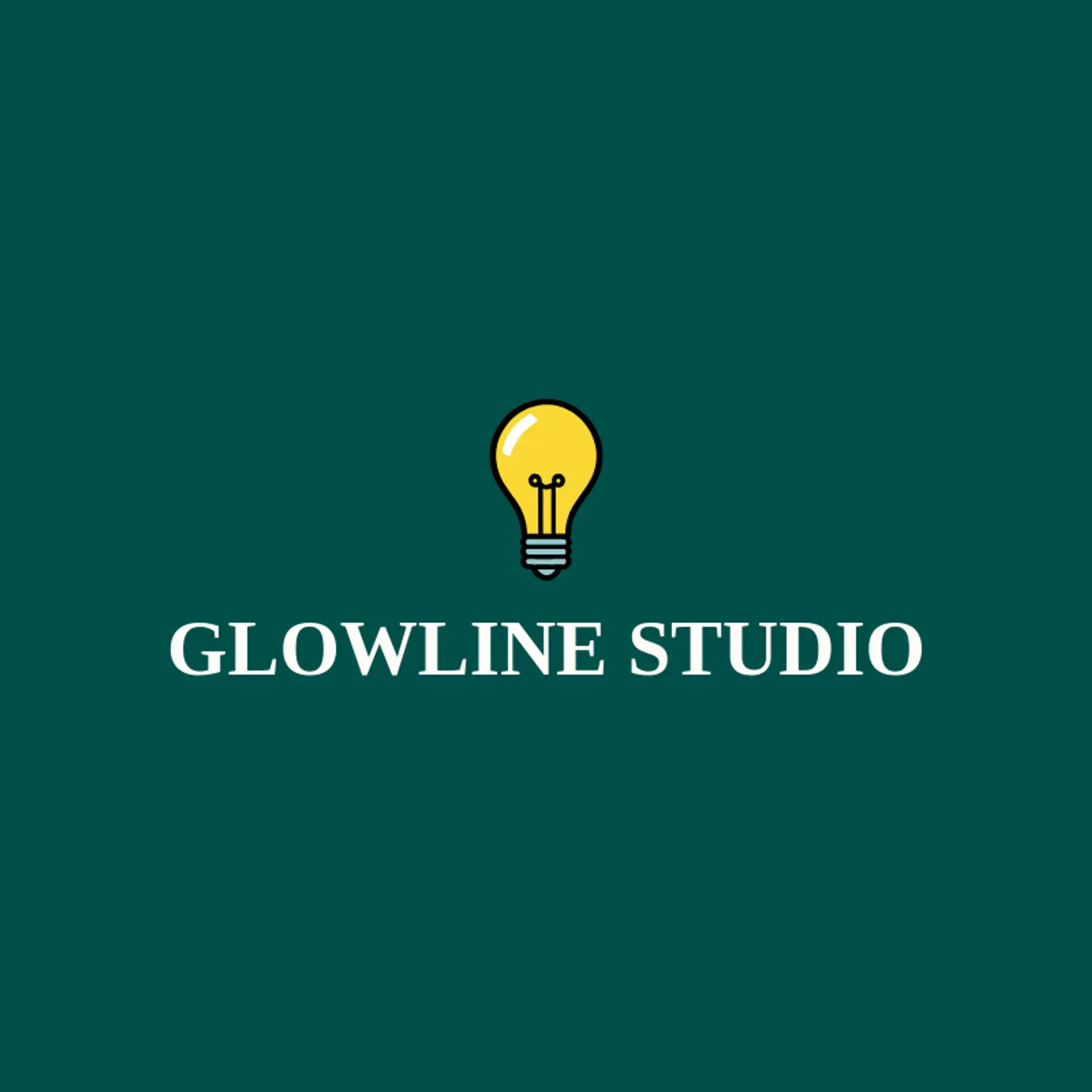 Glowline Studio logo for graphic designer