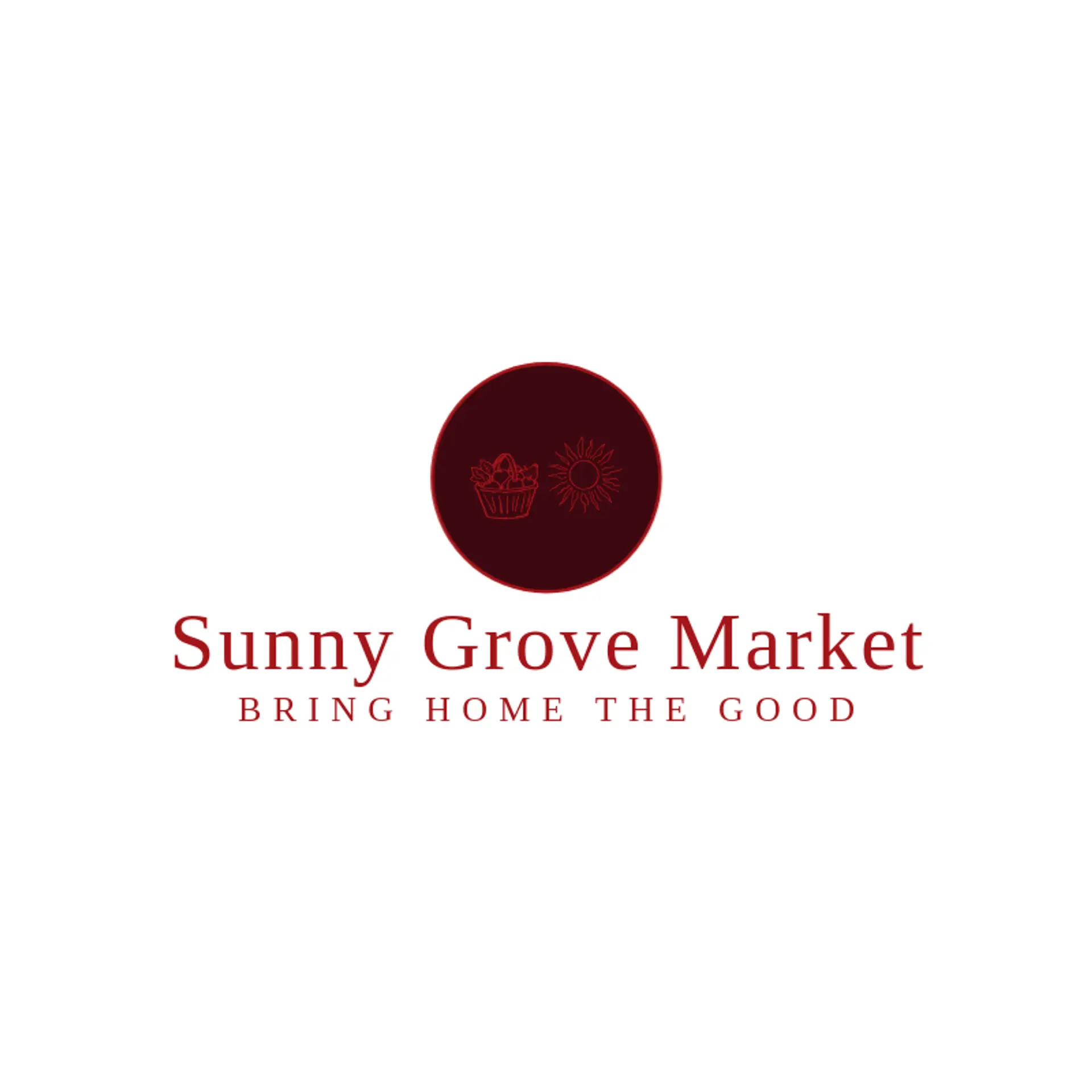 Sunny Grove Market logo for market