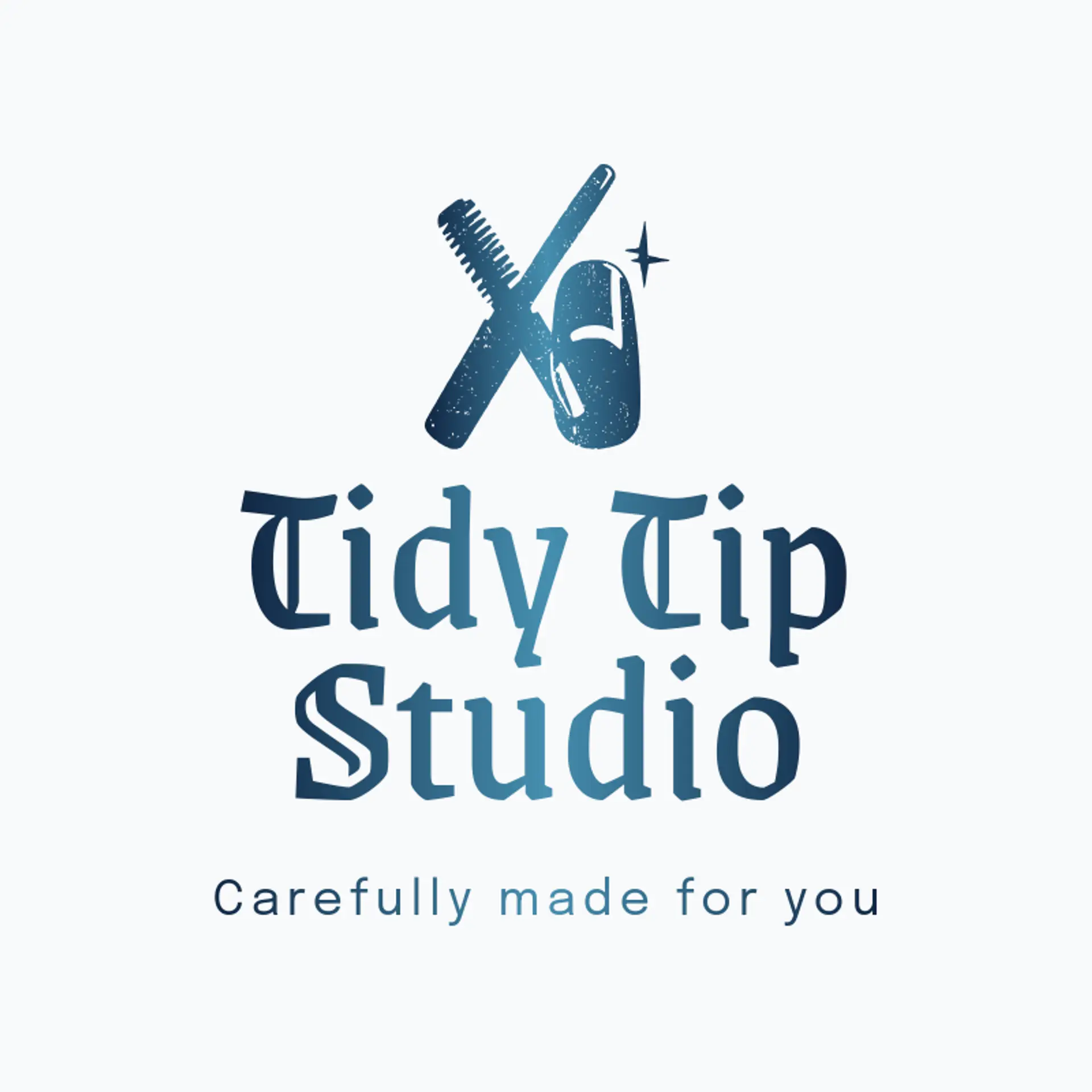Tidy Tip Studio logo for nail