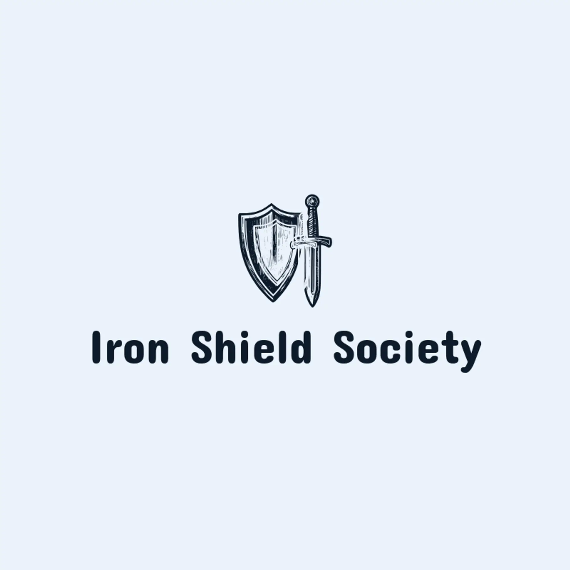 Iron Shield Society logo for sword