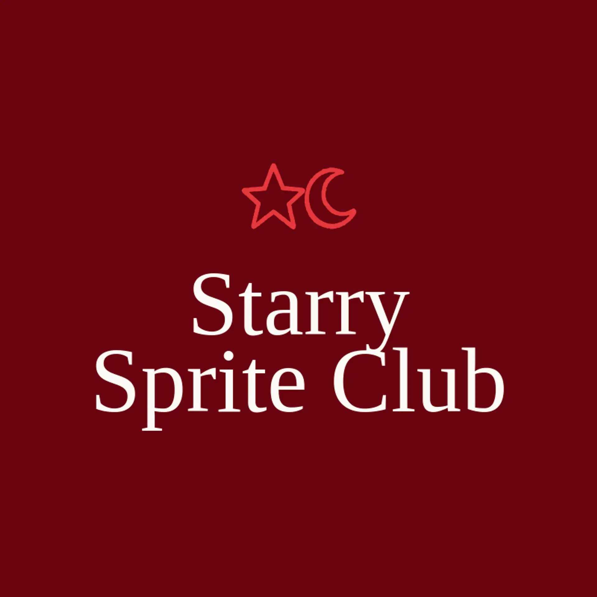 Starry Sprite Club logo for pixelated