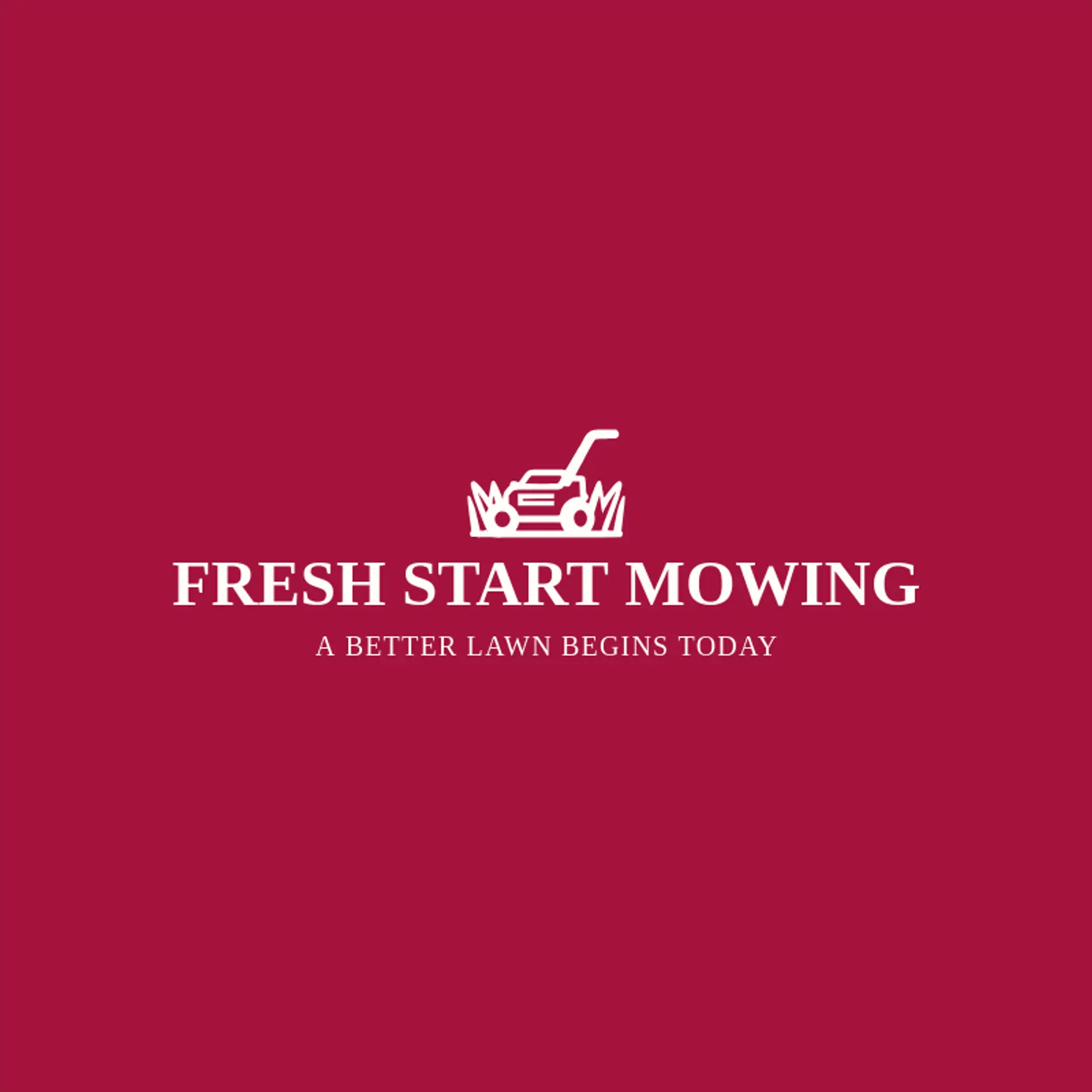 Fresh Start Mowing logo for lawn mowing