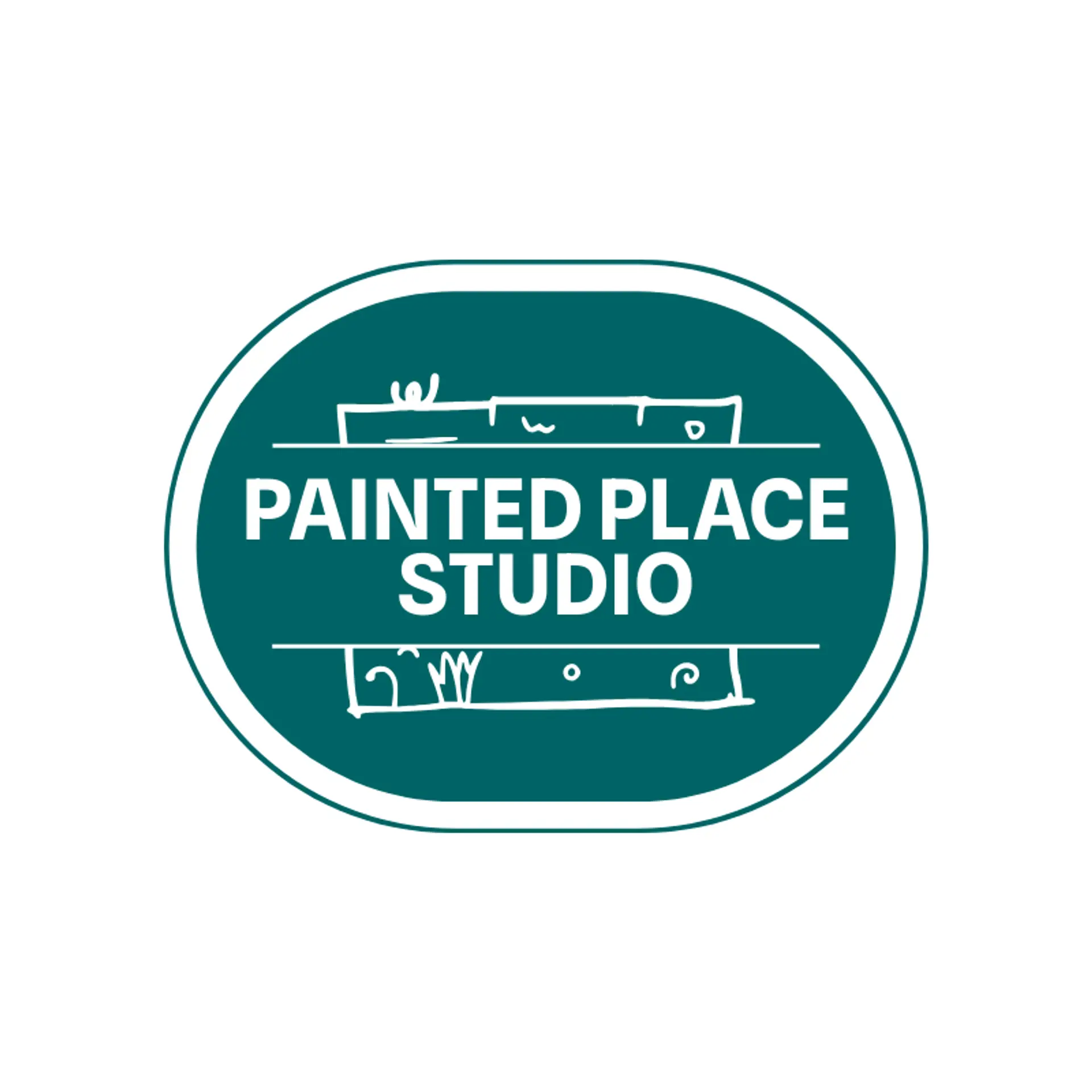 Painted Place Studio logo for mural