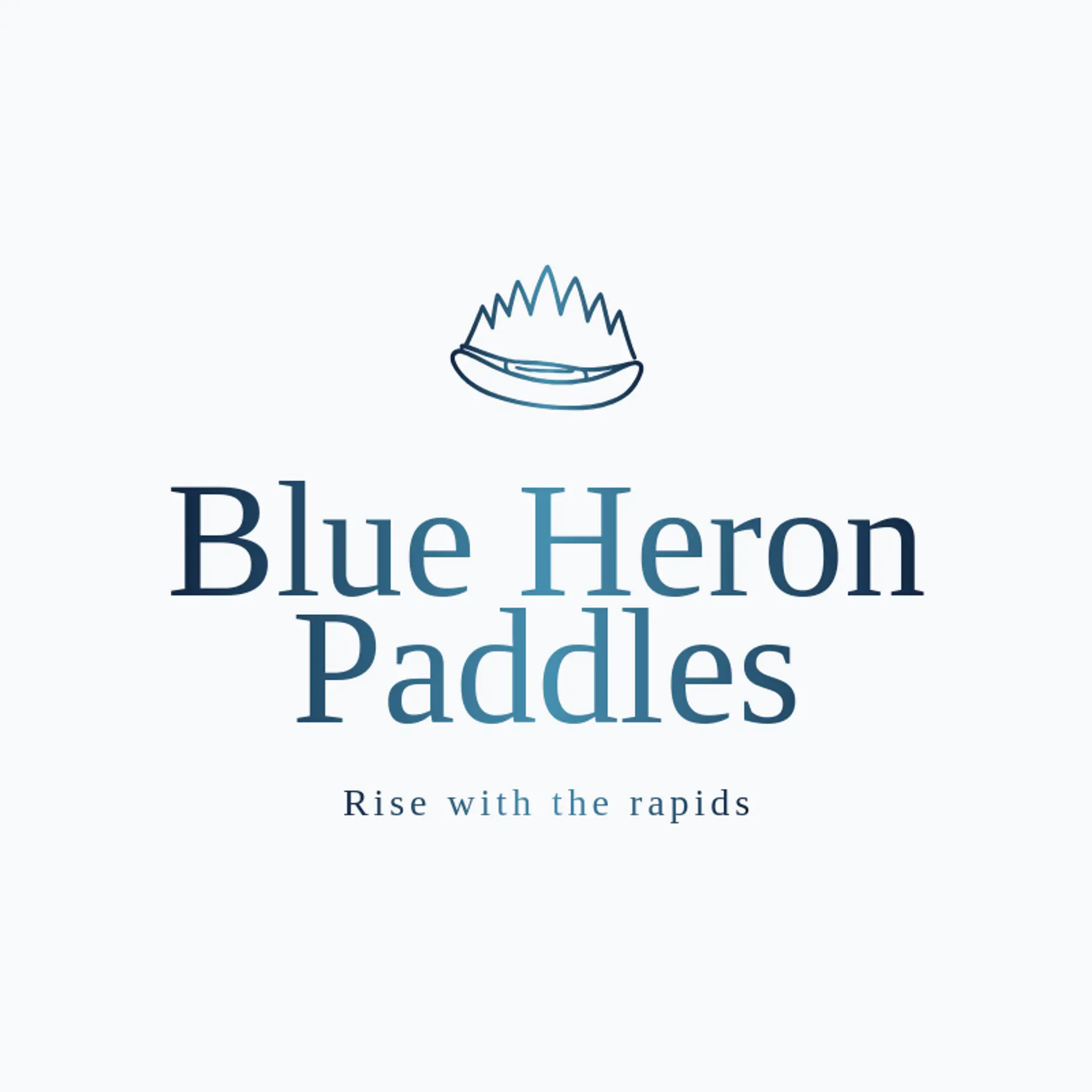 Blue Heron Paddles logo for kayak