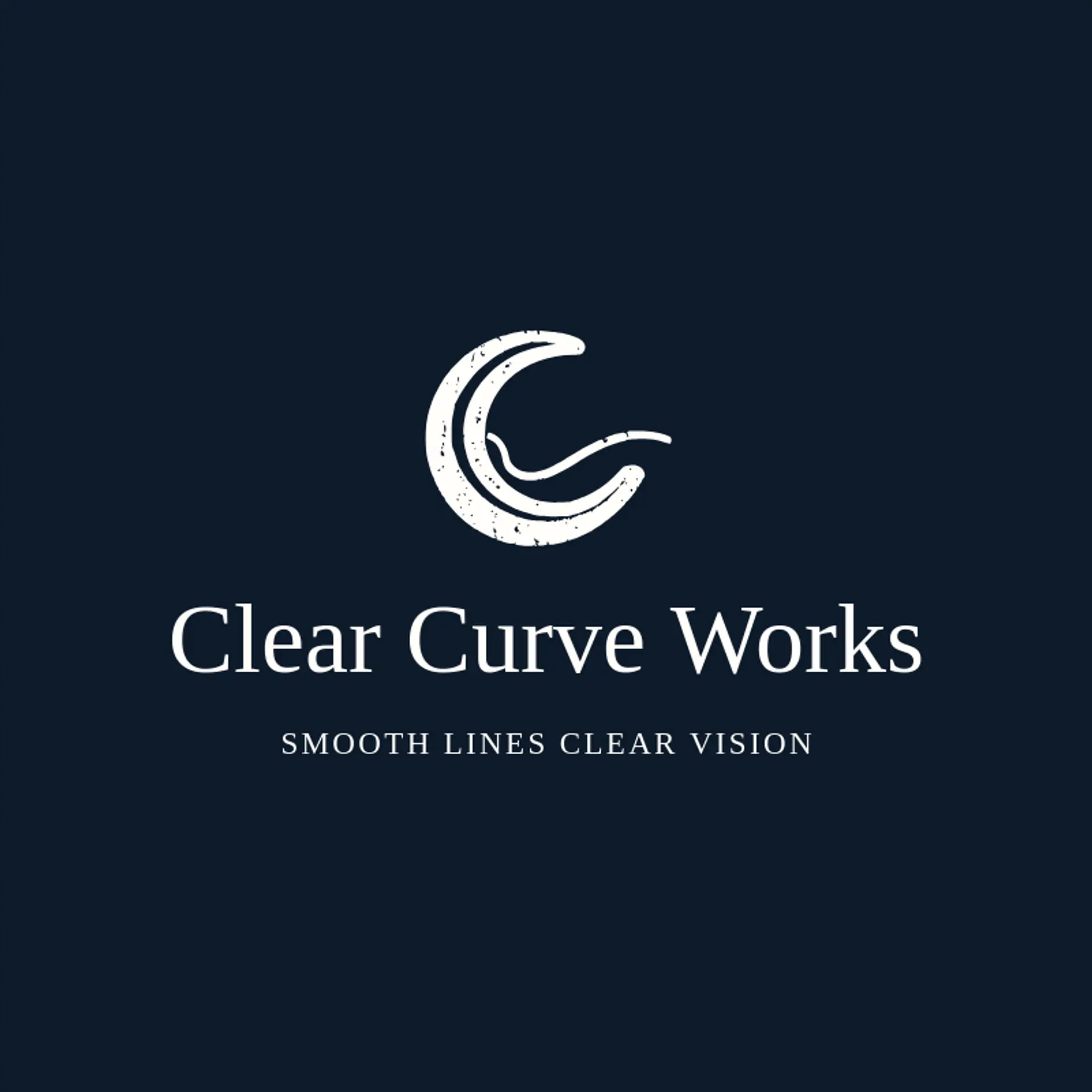 Clear Curve Works logo for acrylic