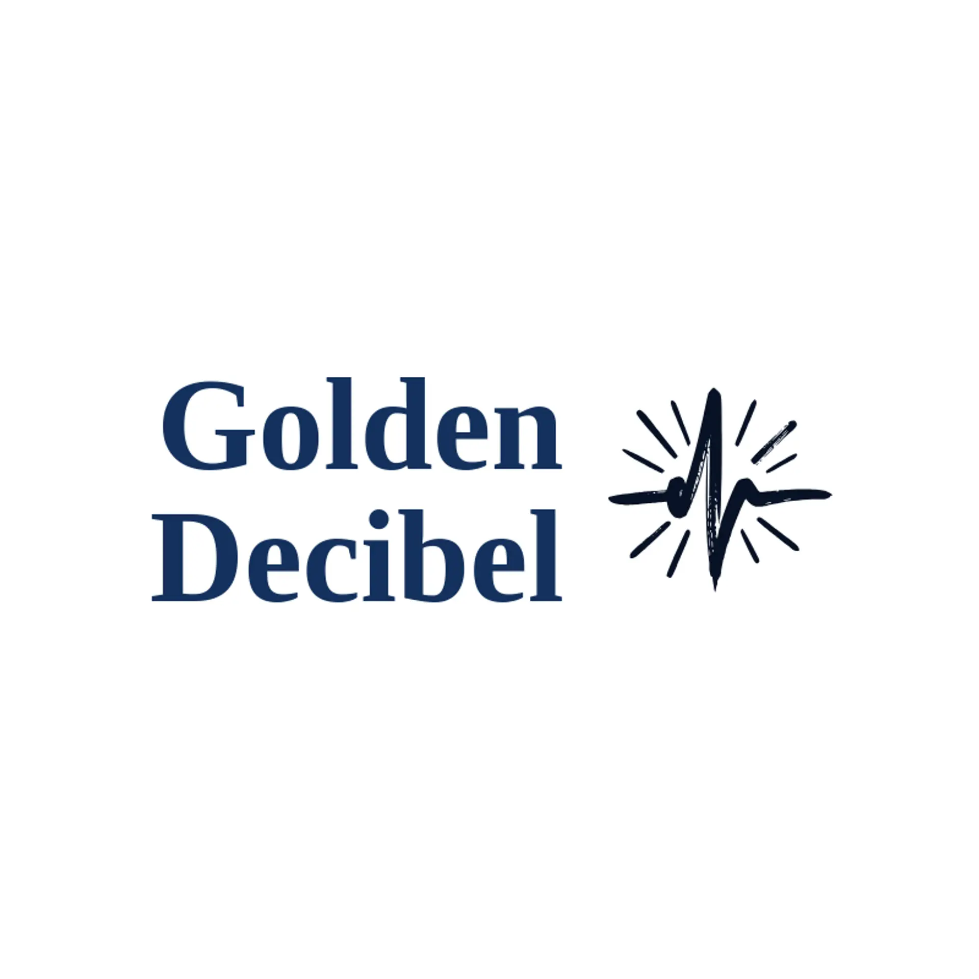 Golden Decibel logo for rave