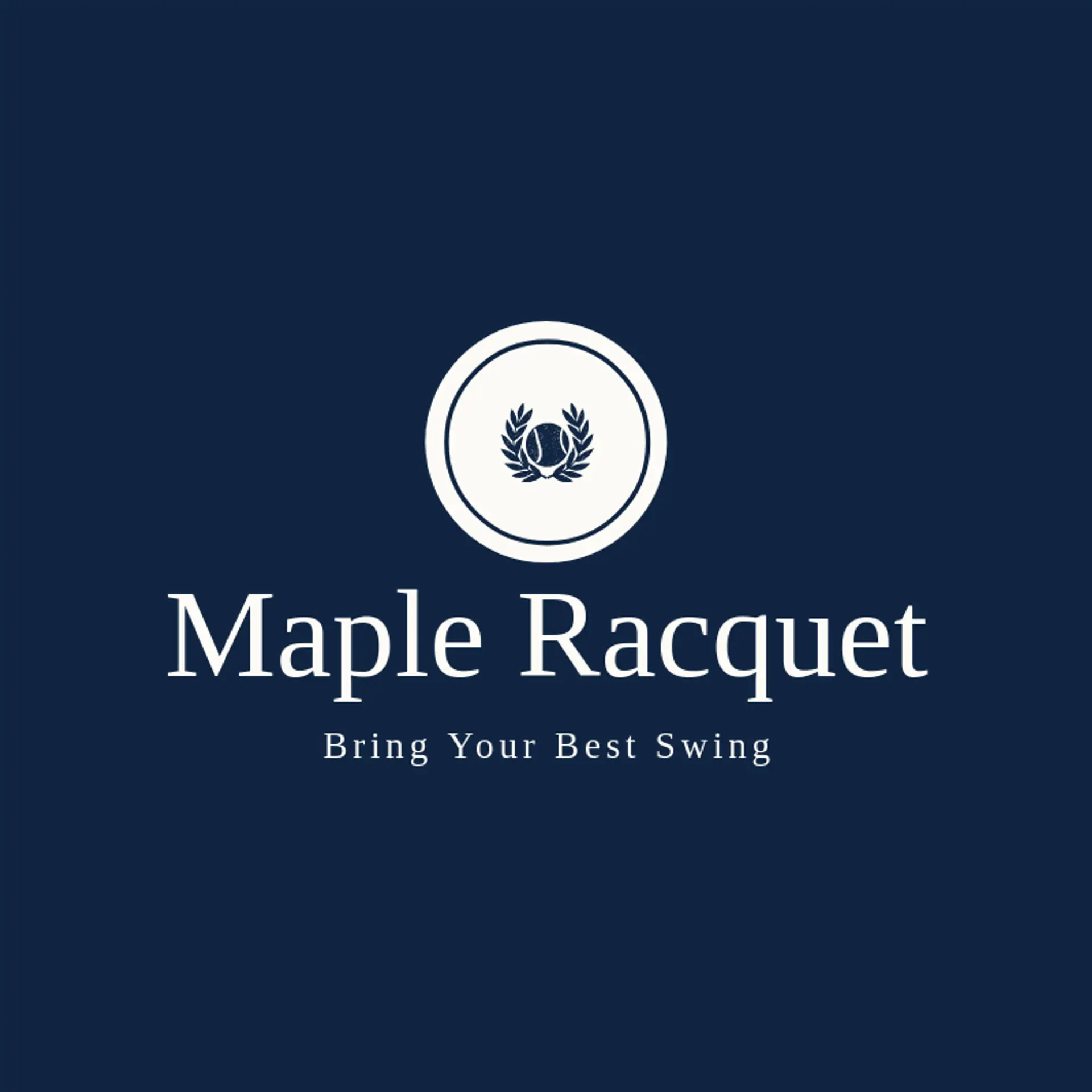 Maple Racquet logo for tennis