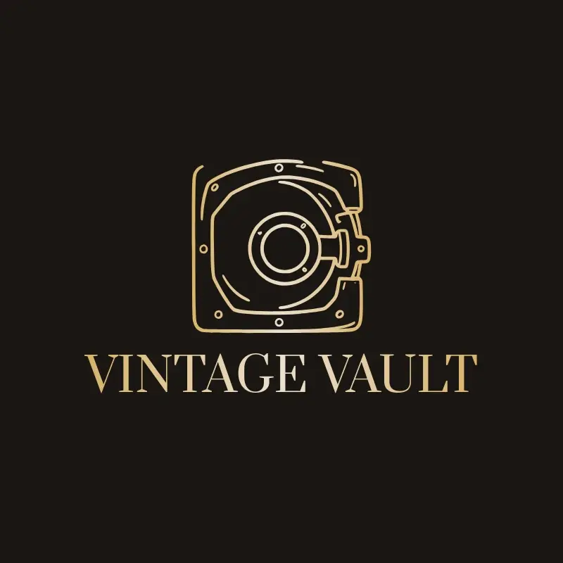 Vintage Vault logo, a vintage shop name idea