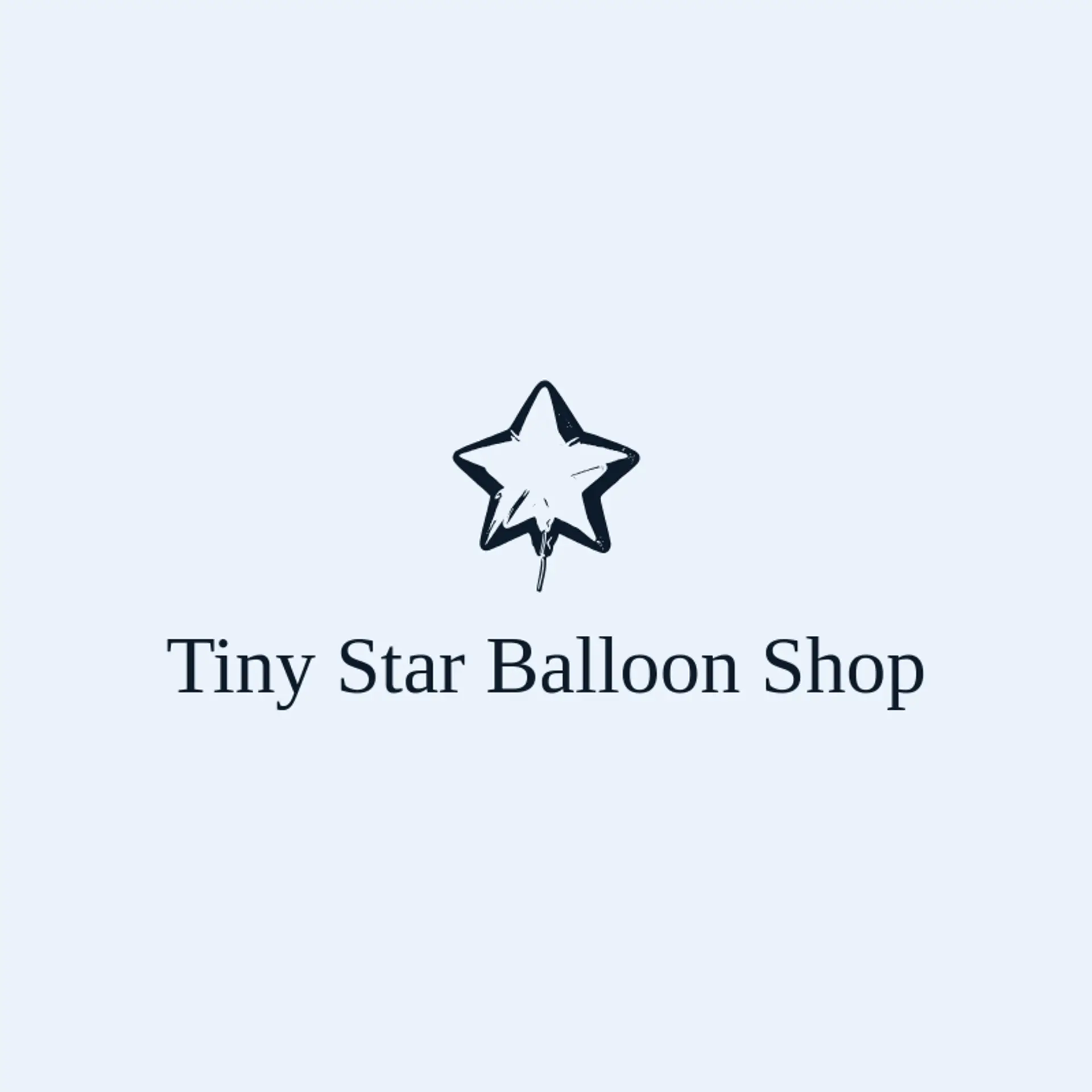 Tiny Star Balloon Shop logo for balloon
