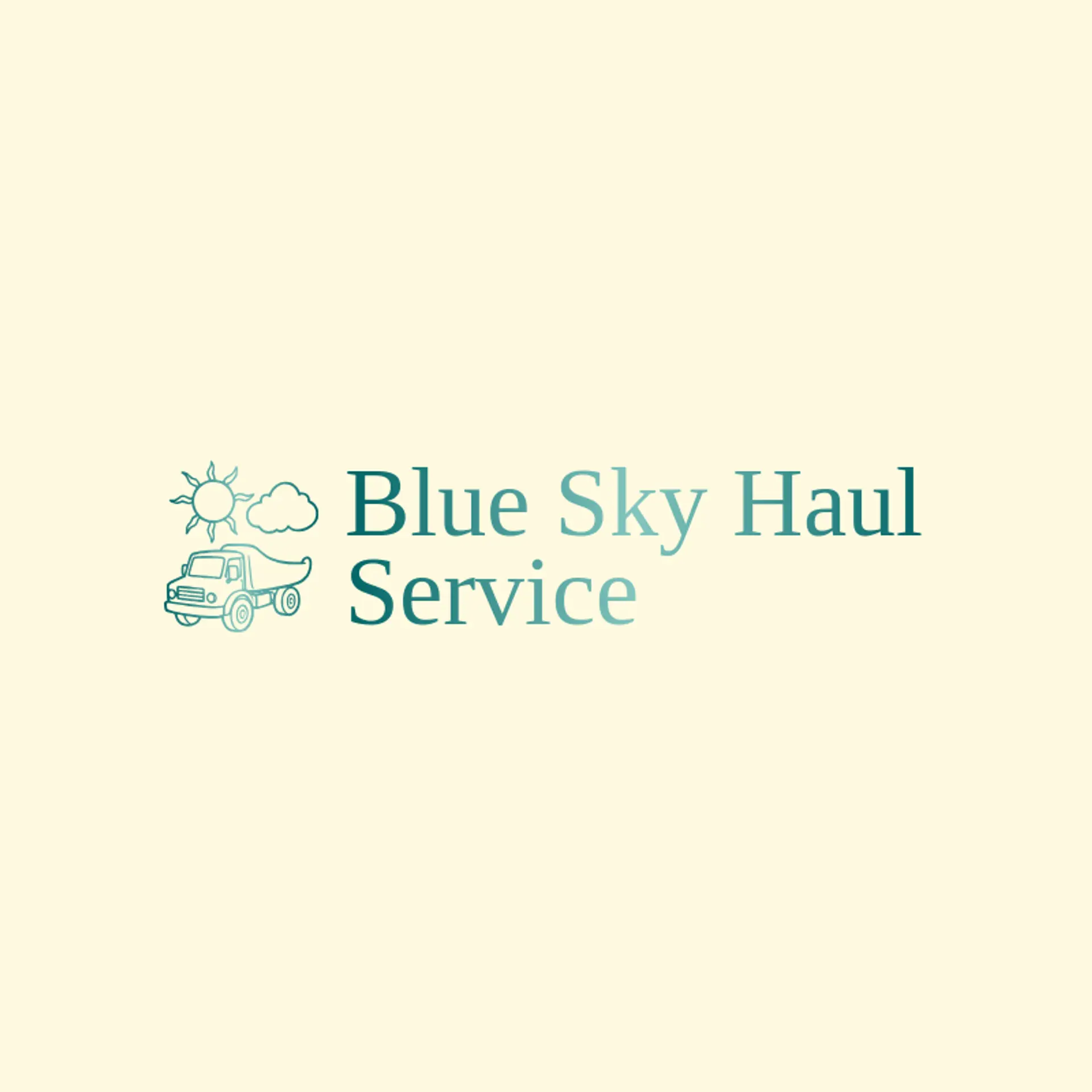 Blue Sky Haul Service logo for hauling