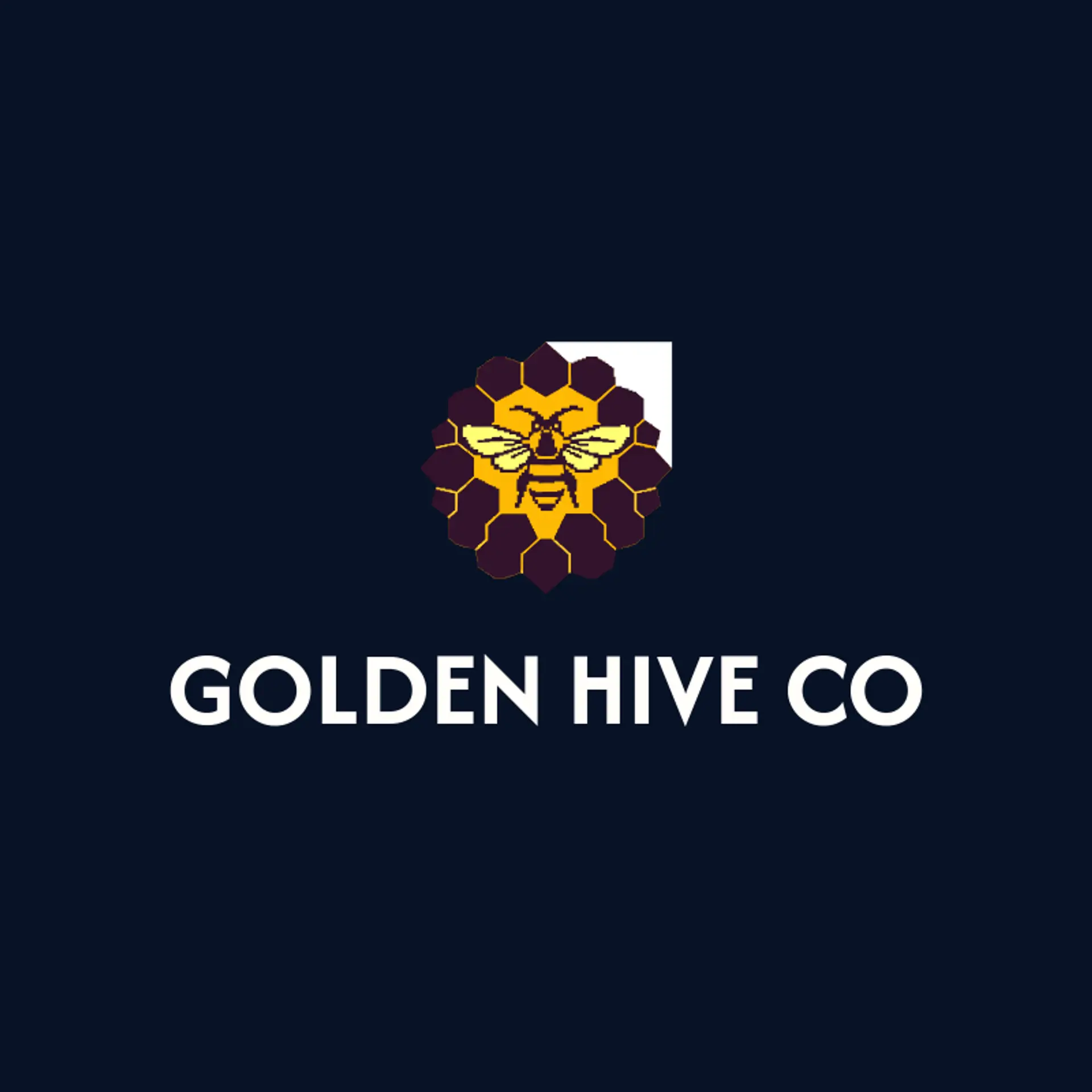 Golden Hive Co logo for hive