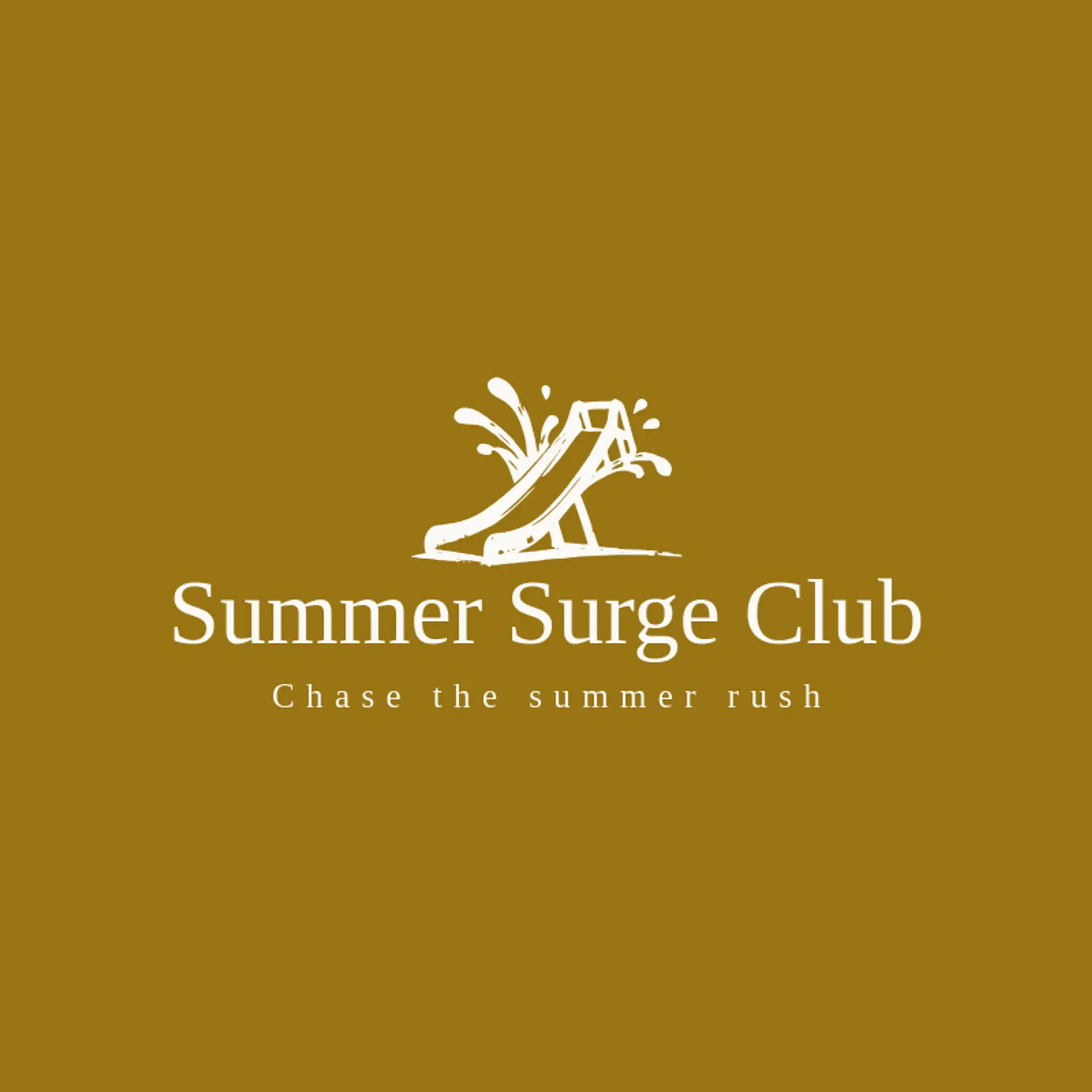Summer Surge Club logo for water park