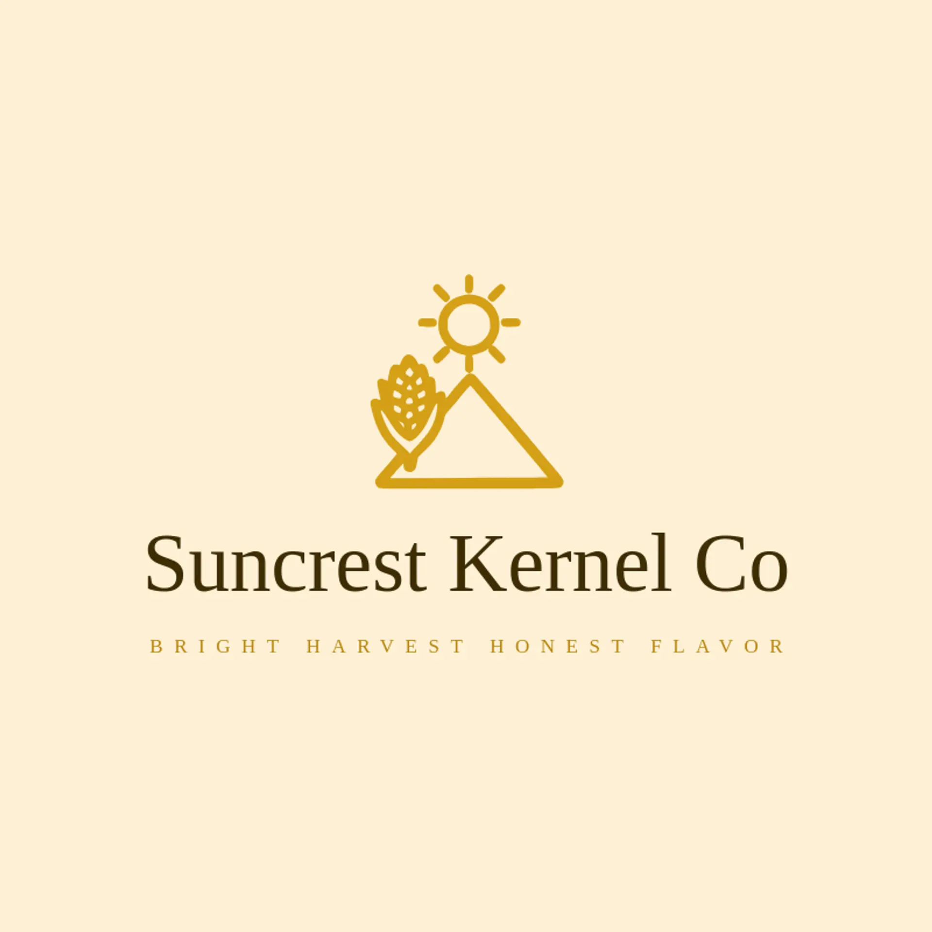 Suncrest Kernel Co logo for corn
