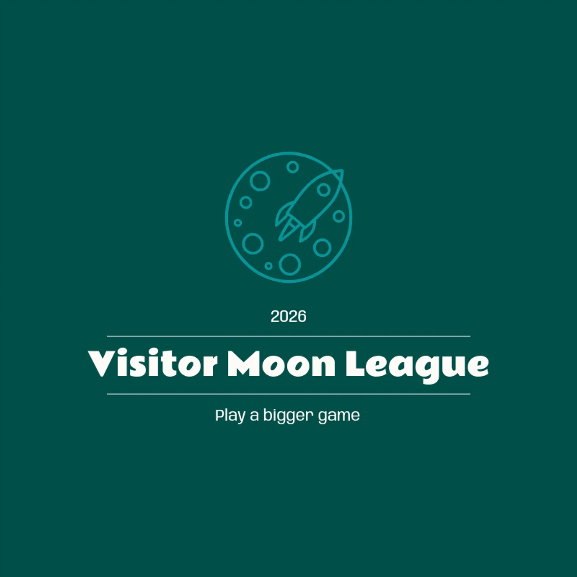 Visitor Moon League logo for alien