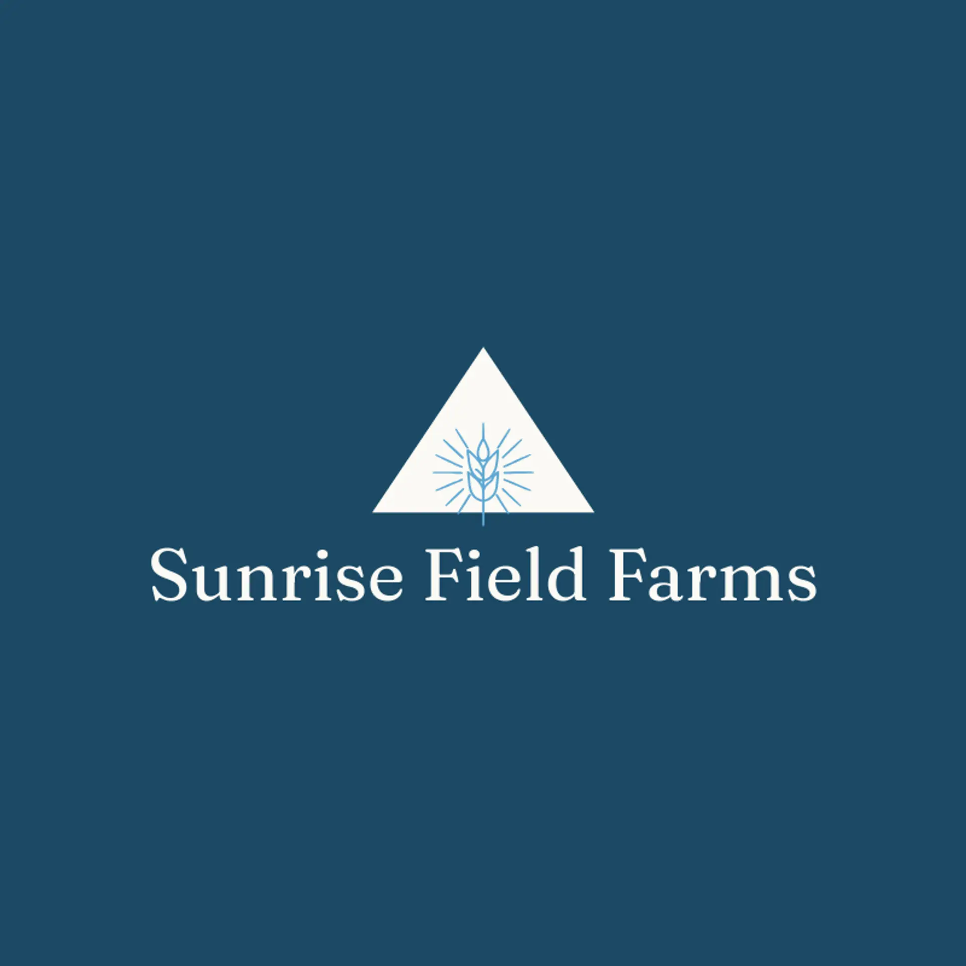 Sunrise Field Farms logo for dairy farm