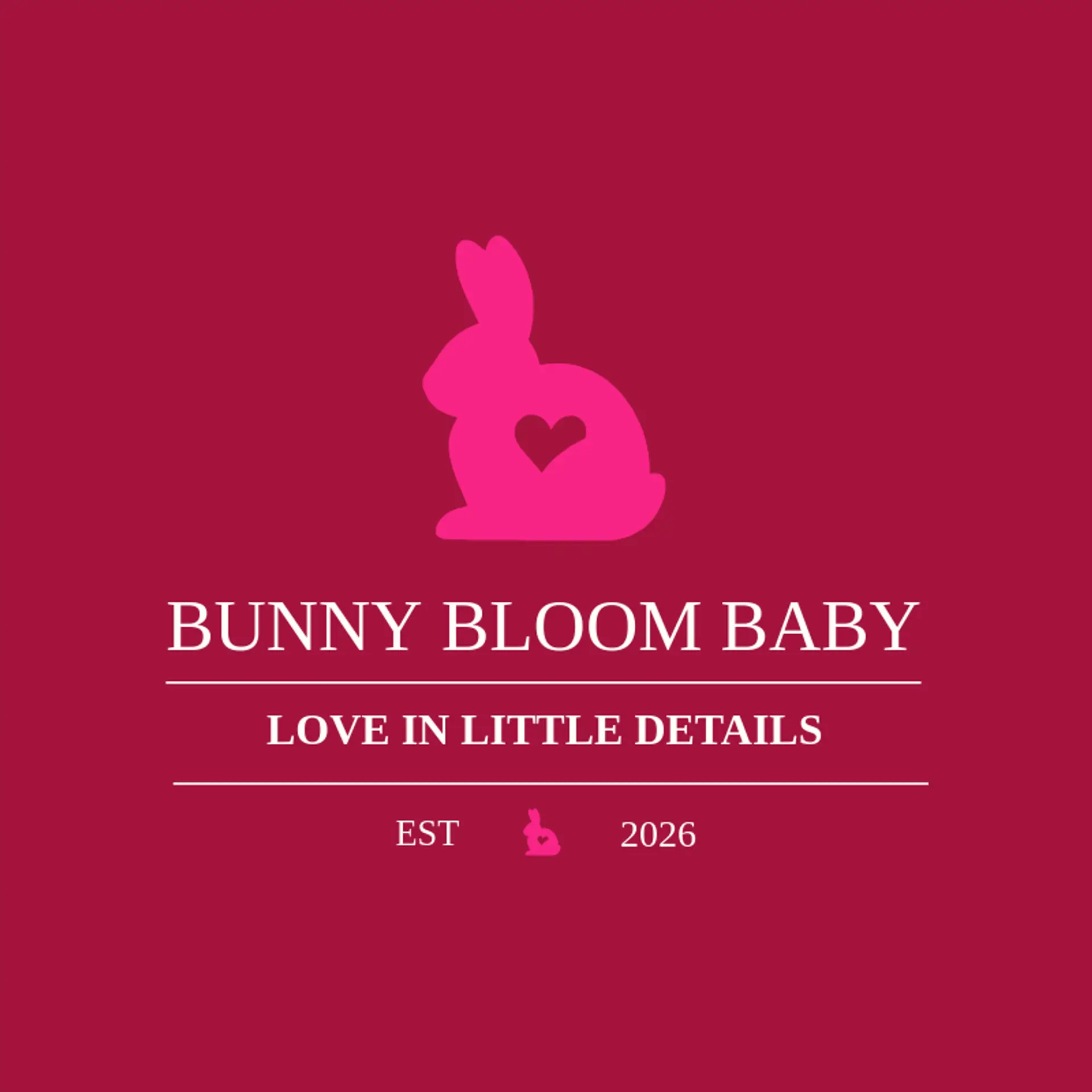 Bunny Bloom Baby logo for baby