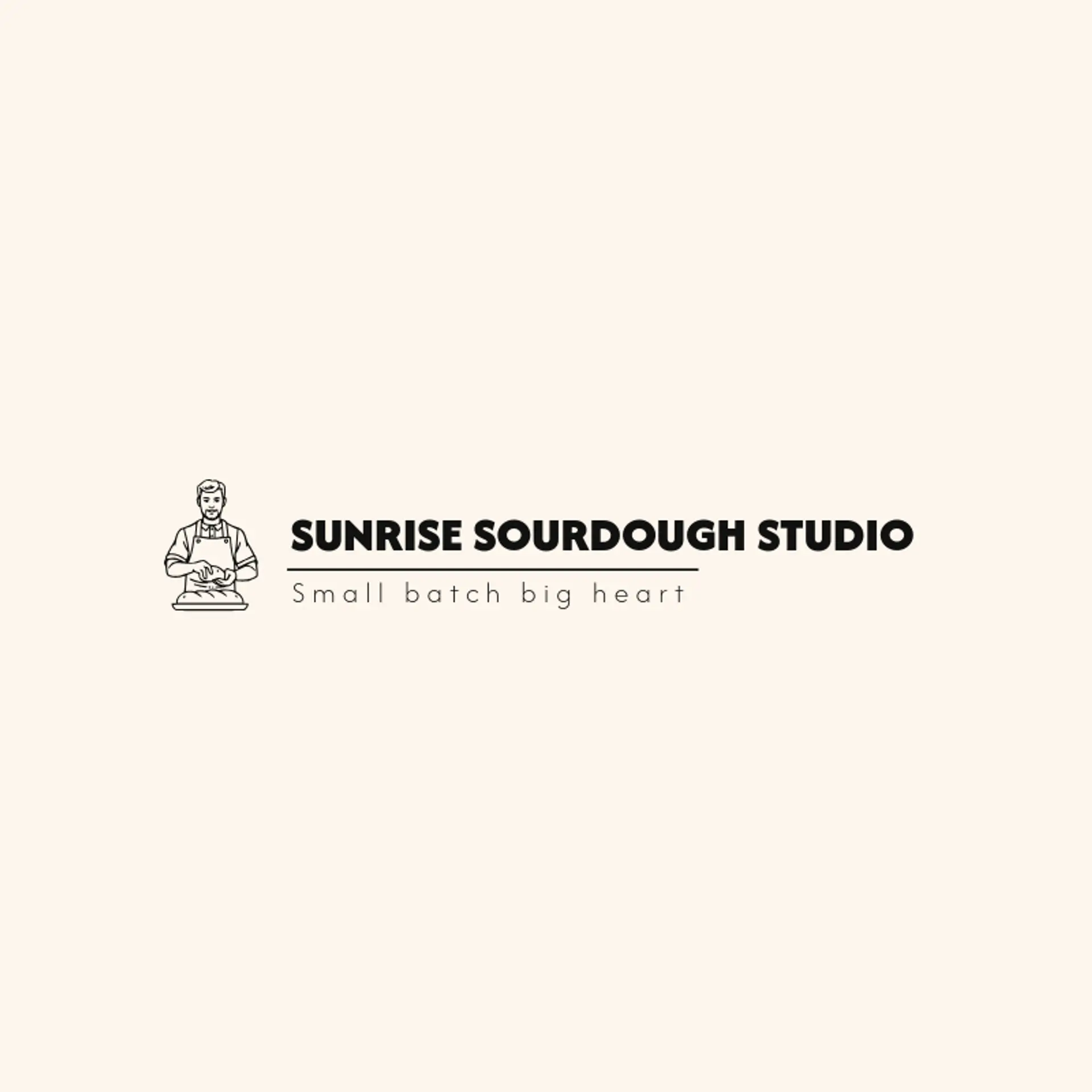 Sunrise Sourdough Studio logo for baker