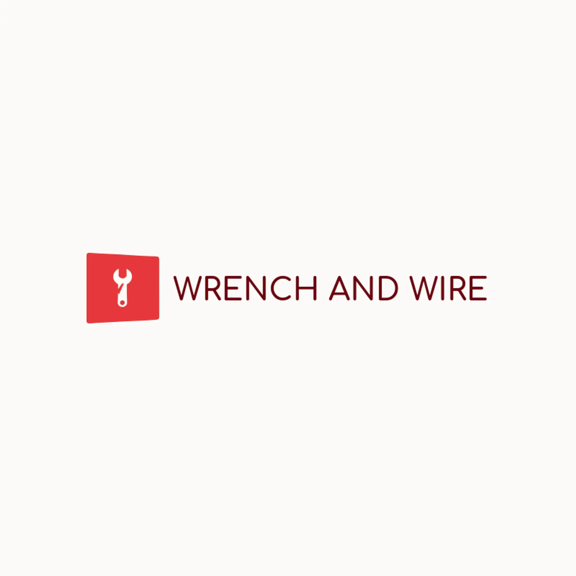 Wrench and Wire logo for electrician
