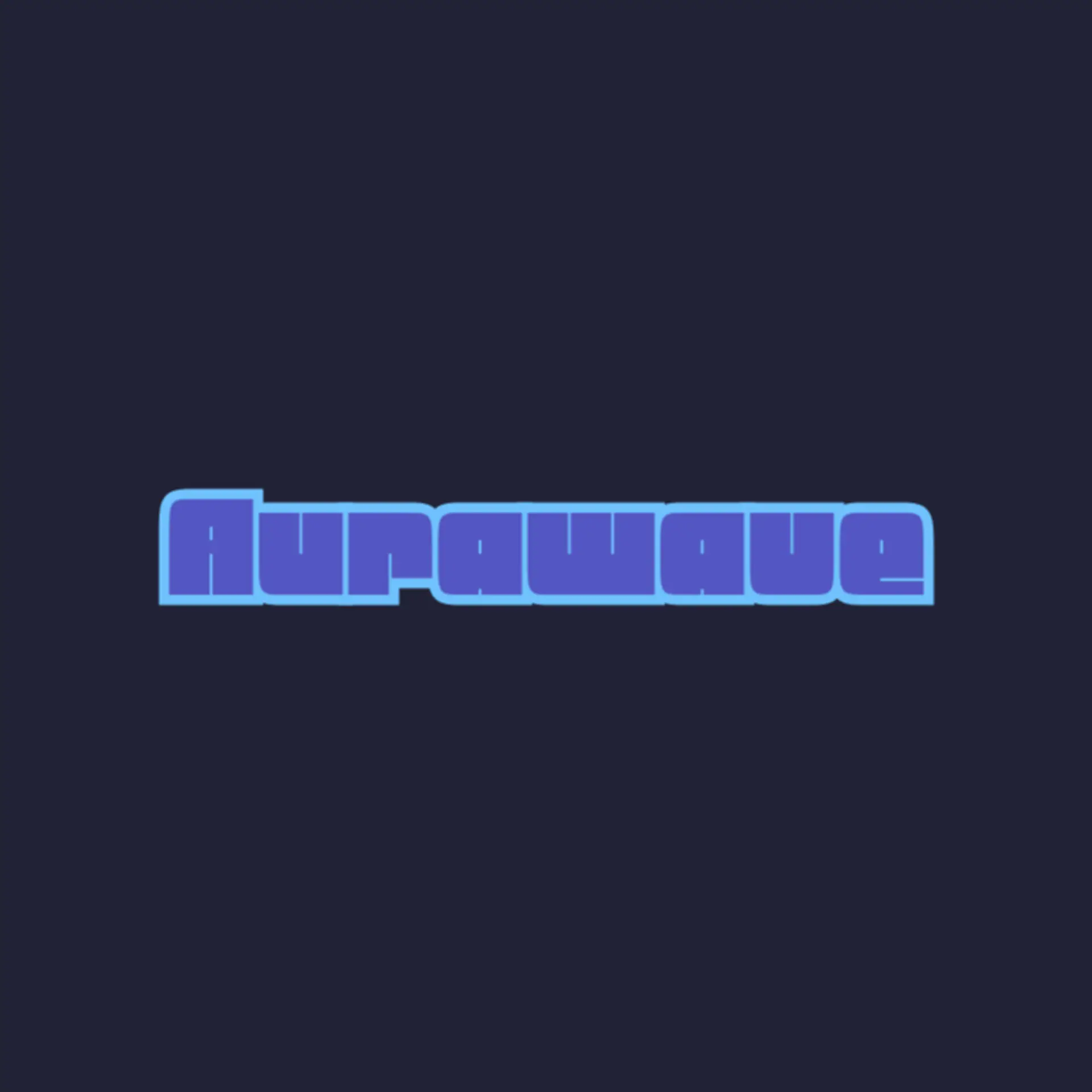 AuraWave logo for music app