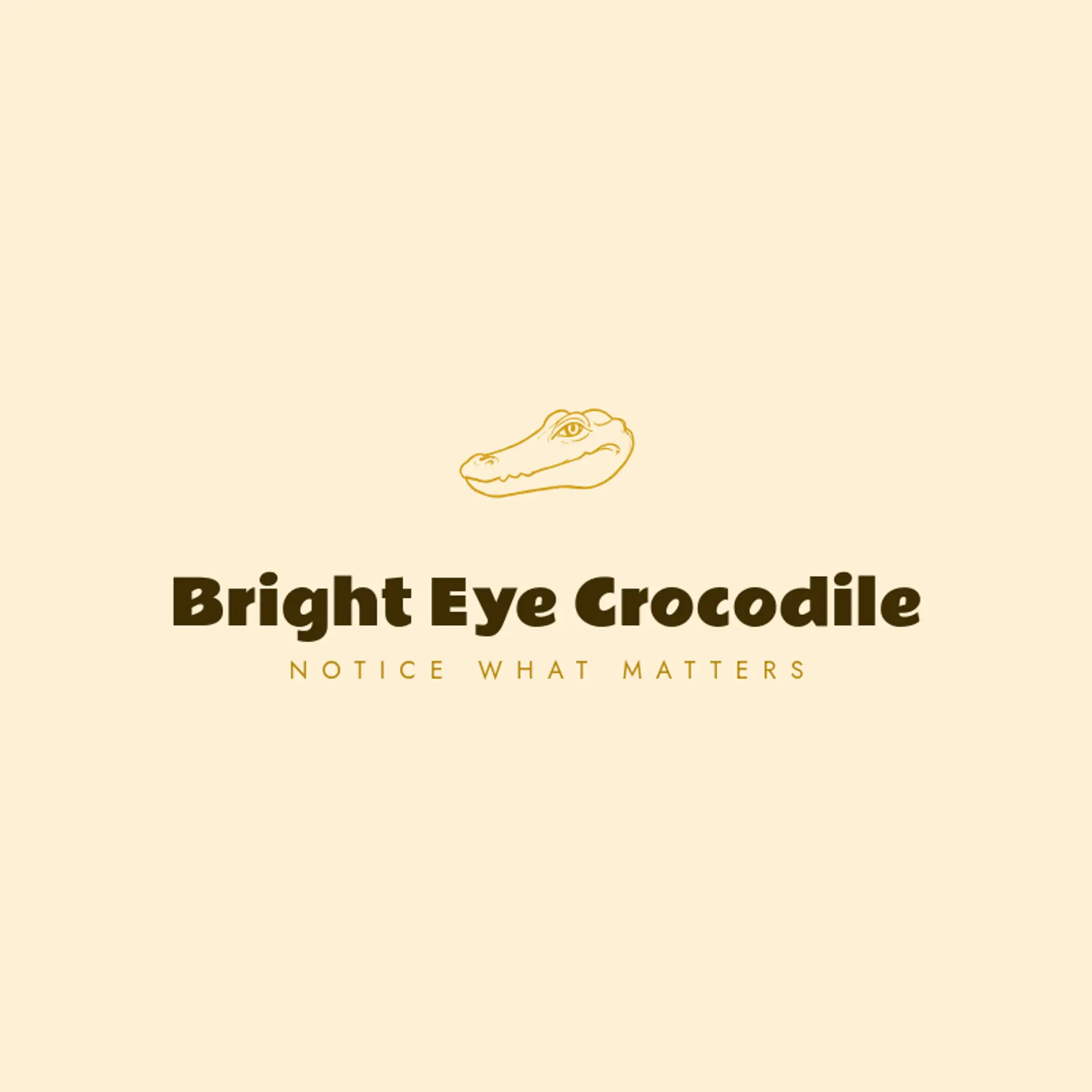 Bright Eye Crocodile logo for crocodile