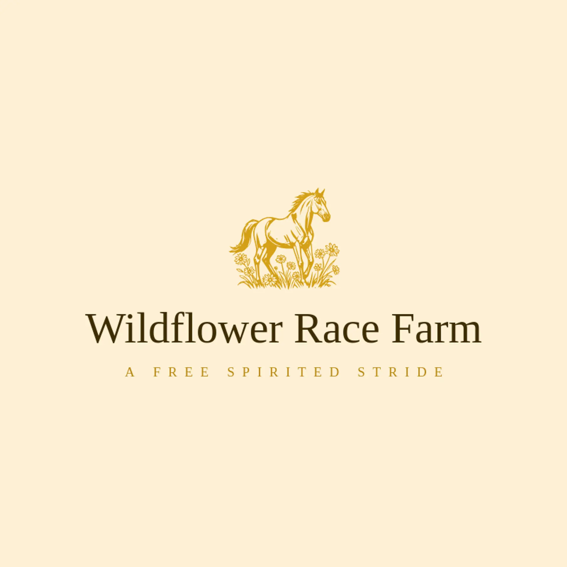 Wildflower Race Farm logo for horse racing