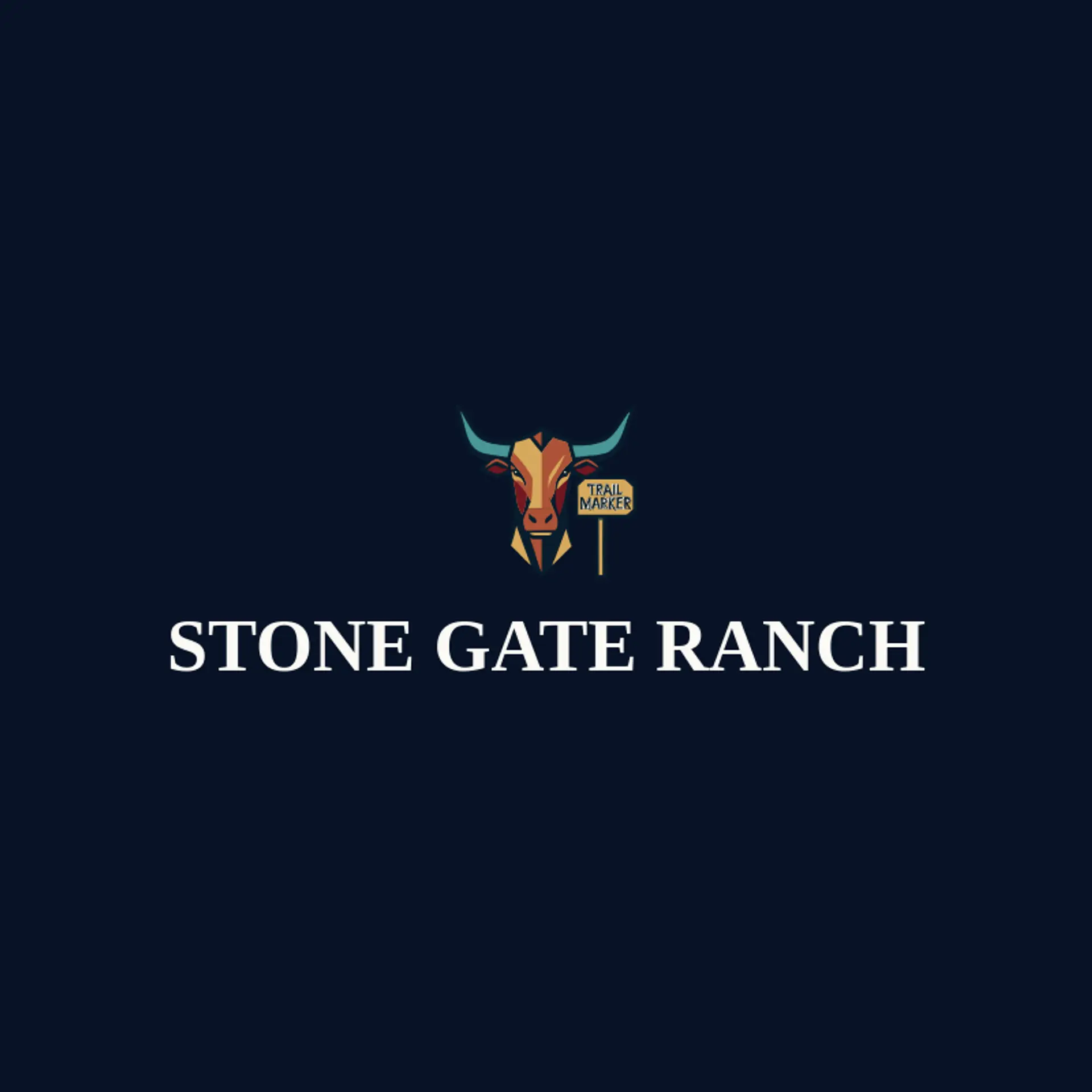 Stone Gate Ranch logo for longhorn
