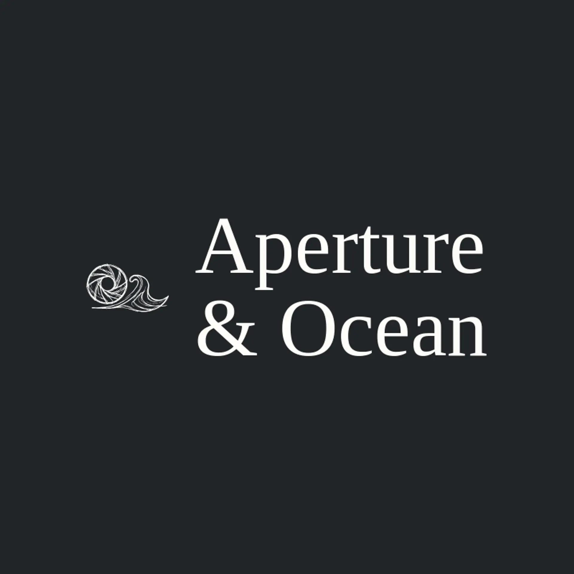 Aperture & Ocean logo for photo