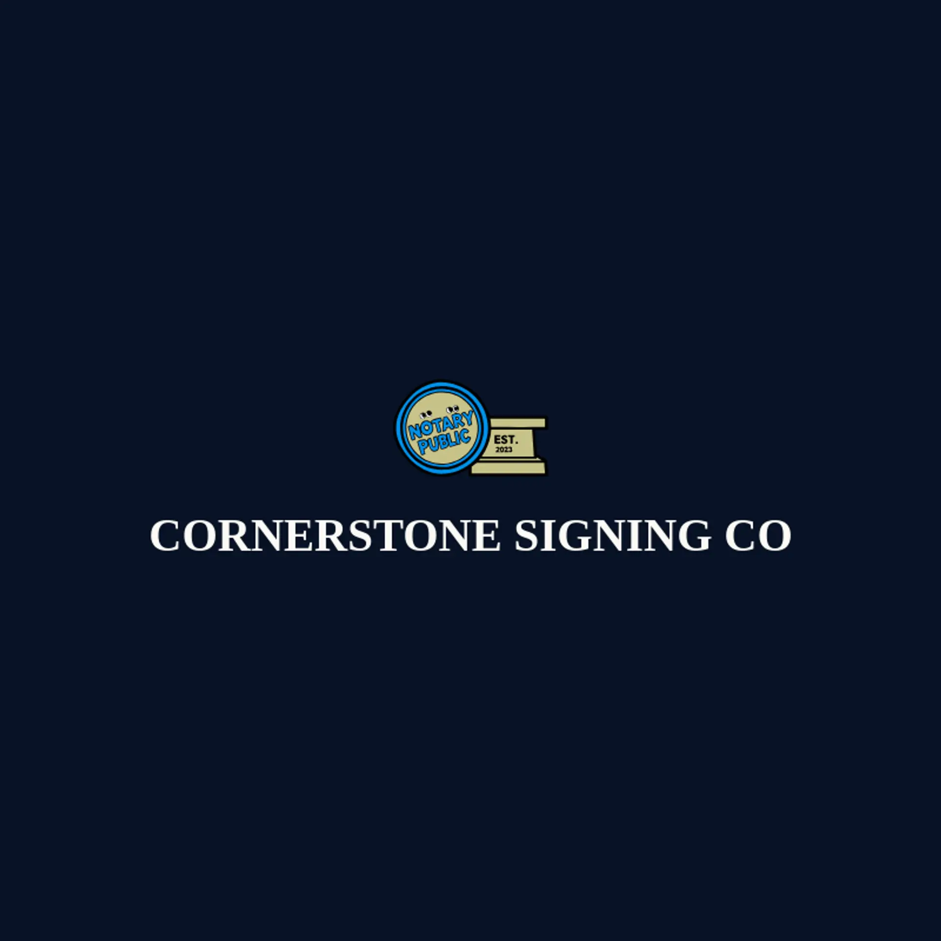 Cornerstone Signing Co logo for notary public