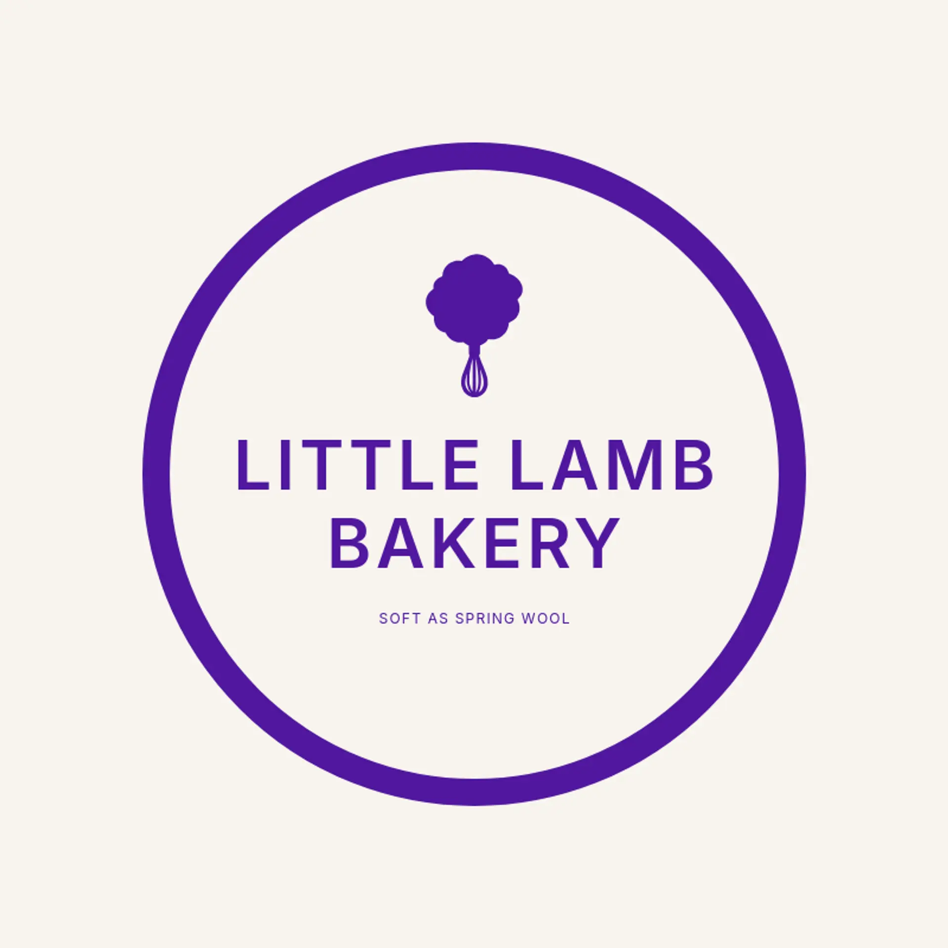 Little Lamb Bakery logo for easter