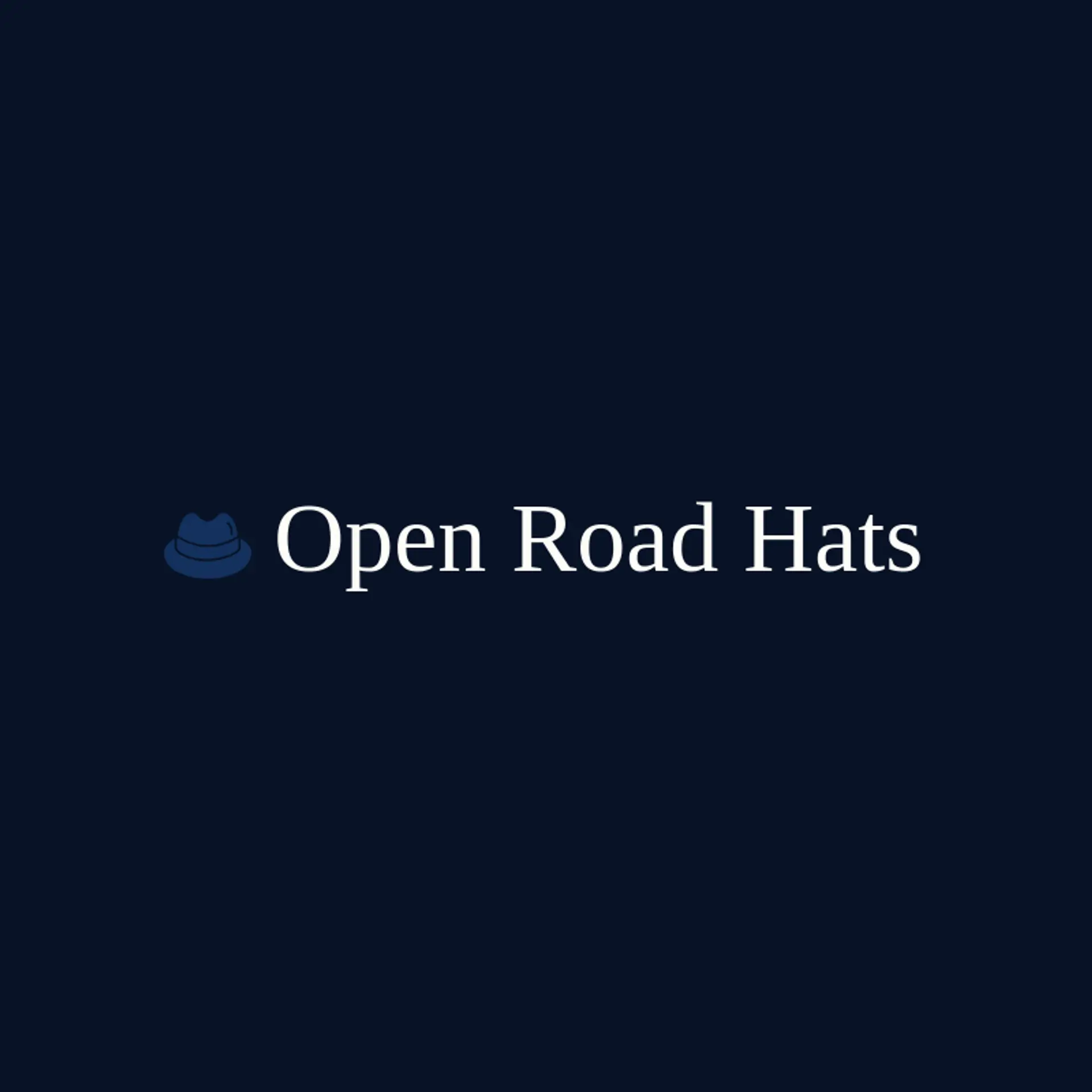 Open Road Hats logo for Fedora Logo Ideas