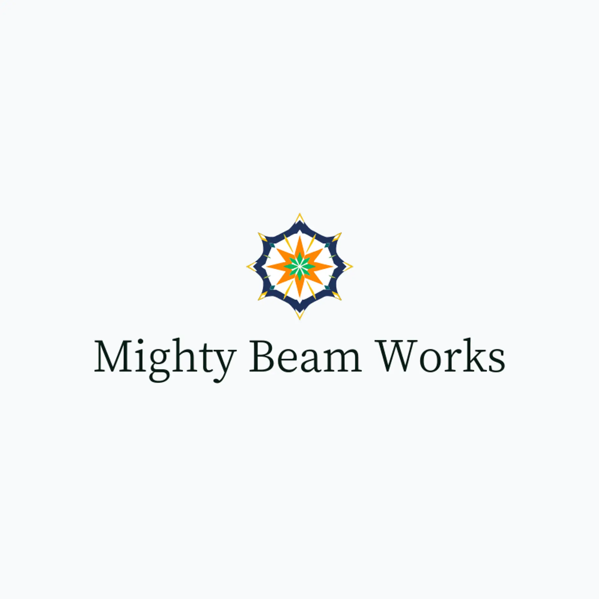 Mighty Beam Works logo for super