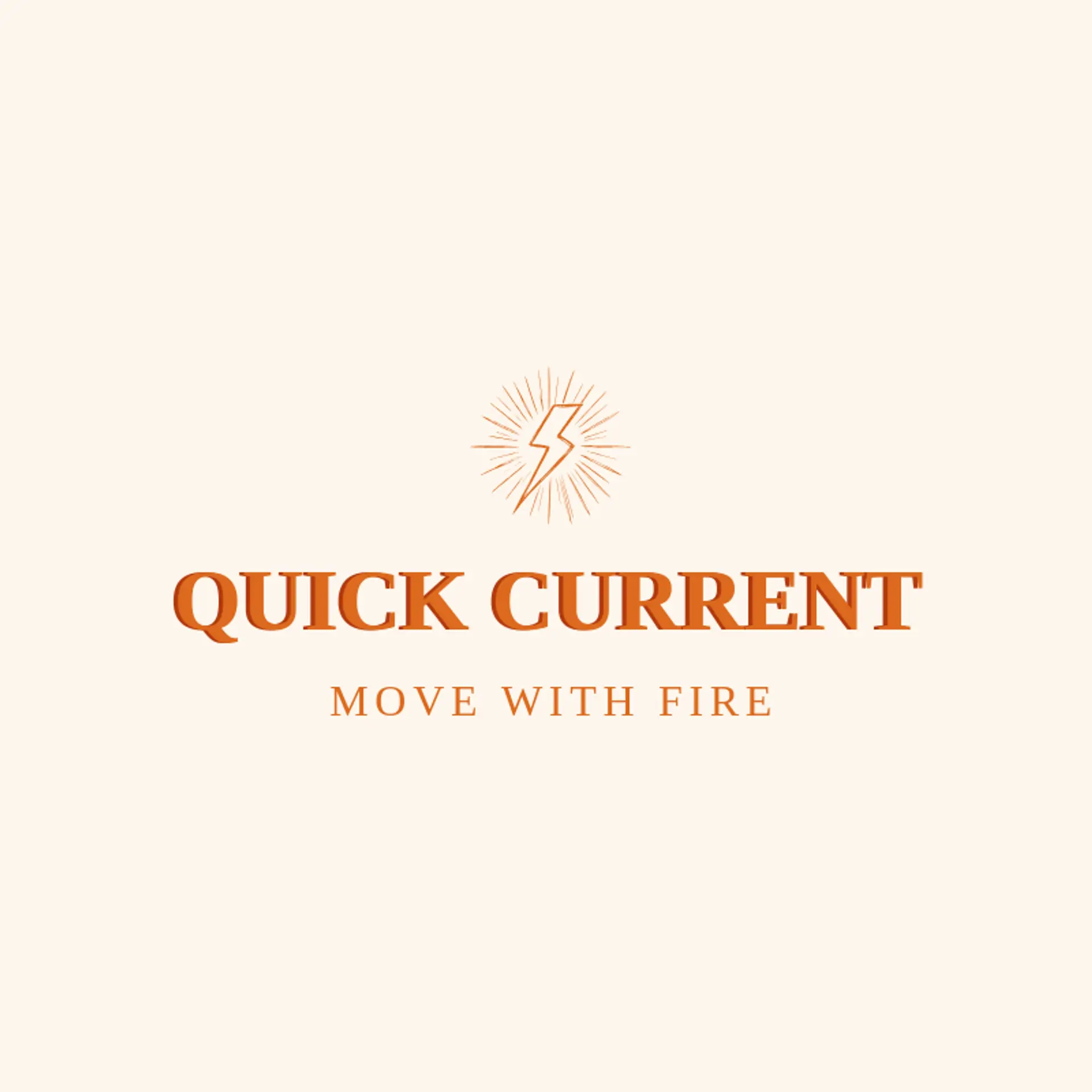Quick Current logo for running