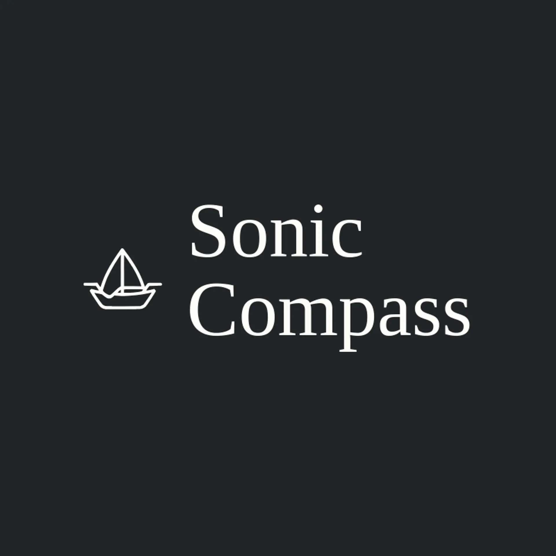Sonic Compass logo for sound wave