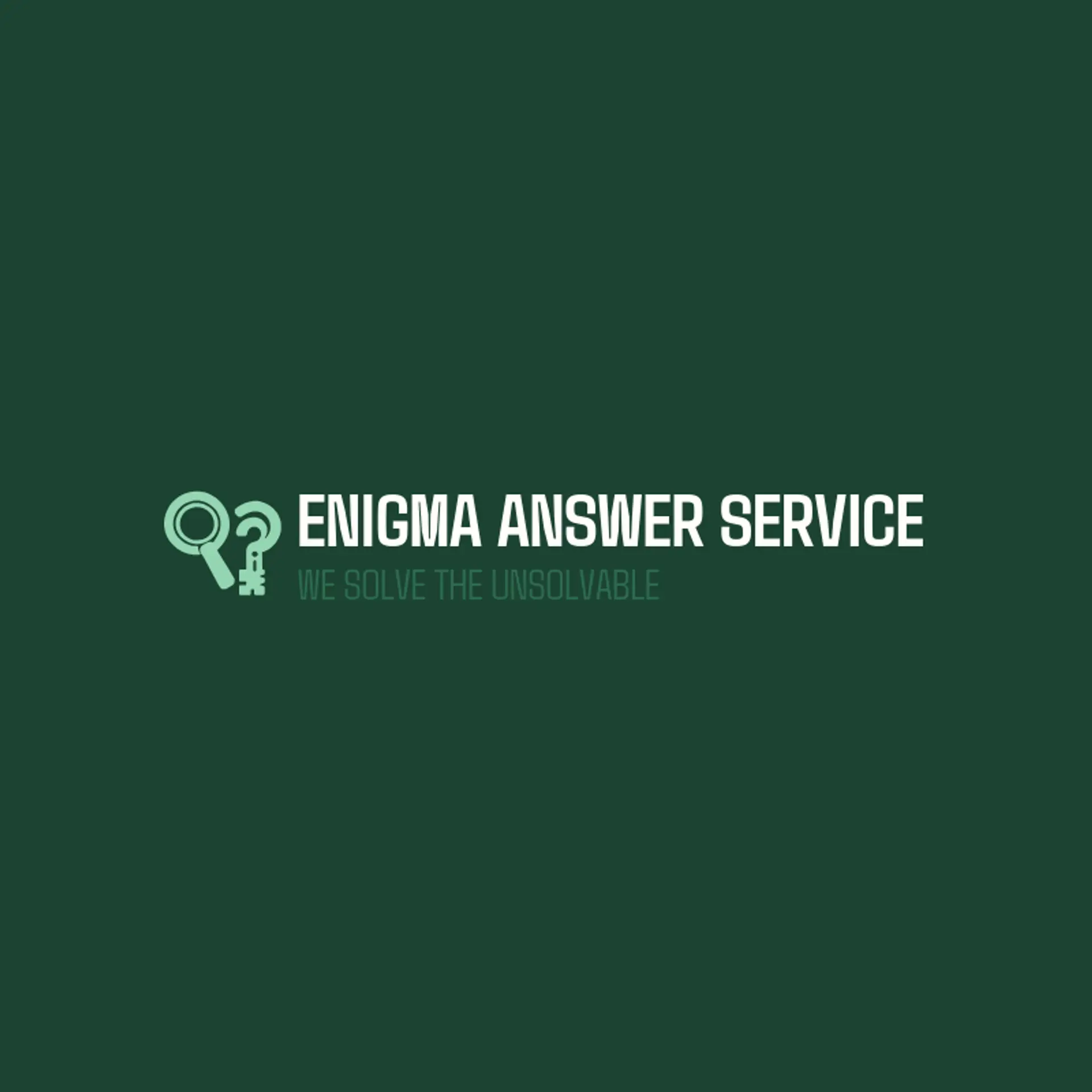 Enigma Answer Service logo for detective