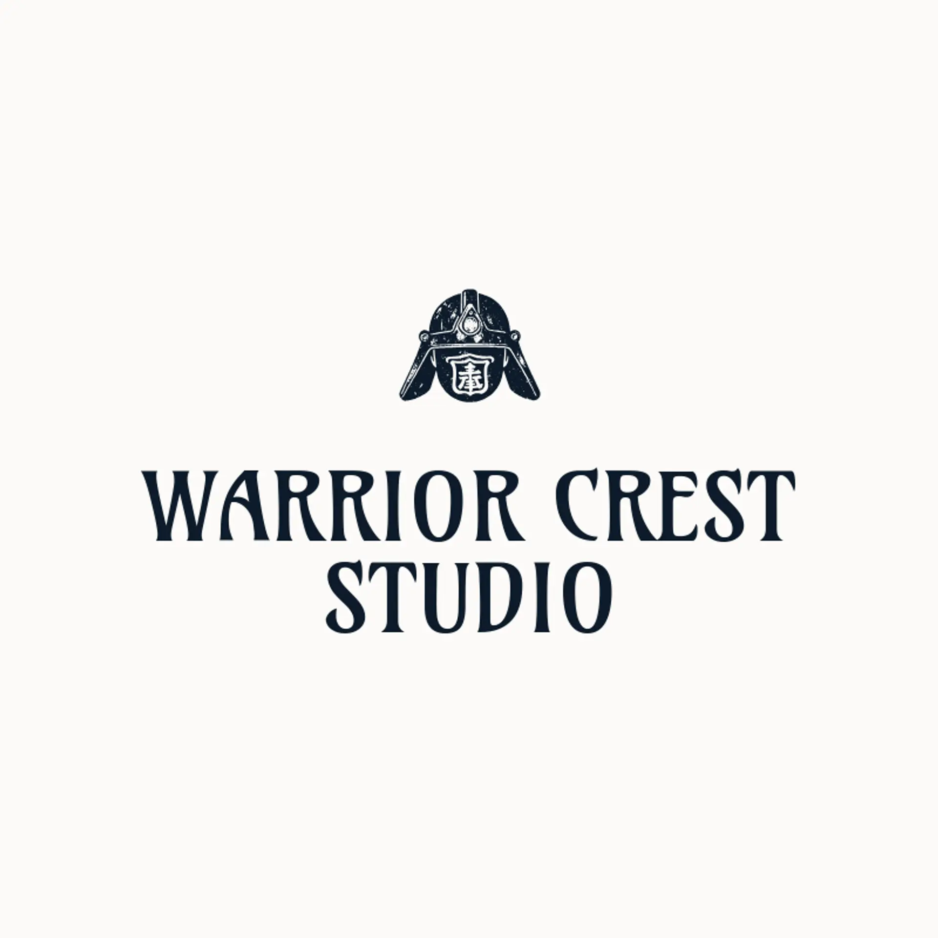 Warrior Crest Studio logo for samurai