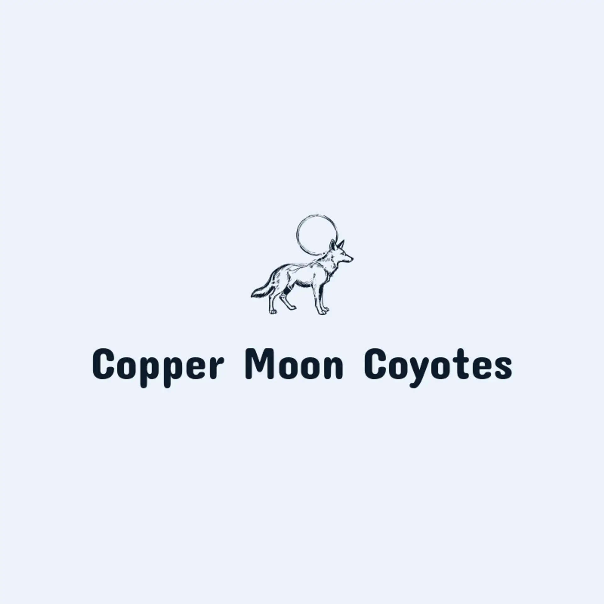 Copper Moon Coyotes logo for coyote