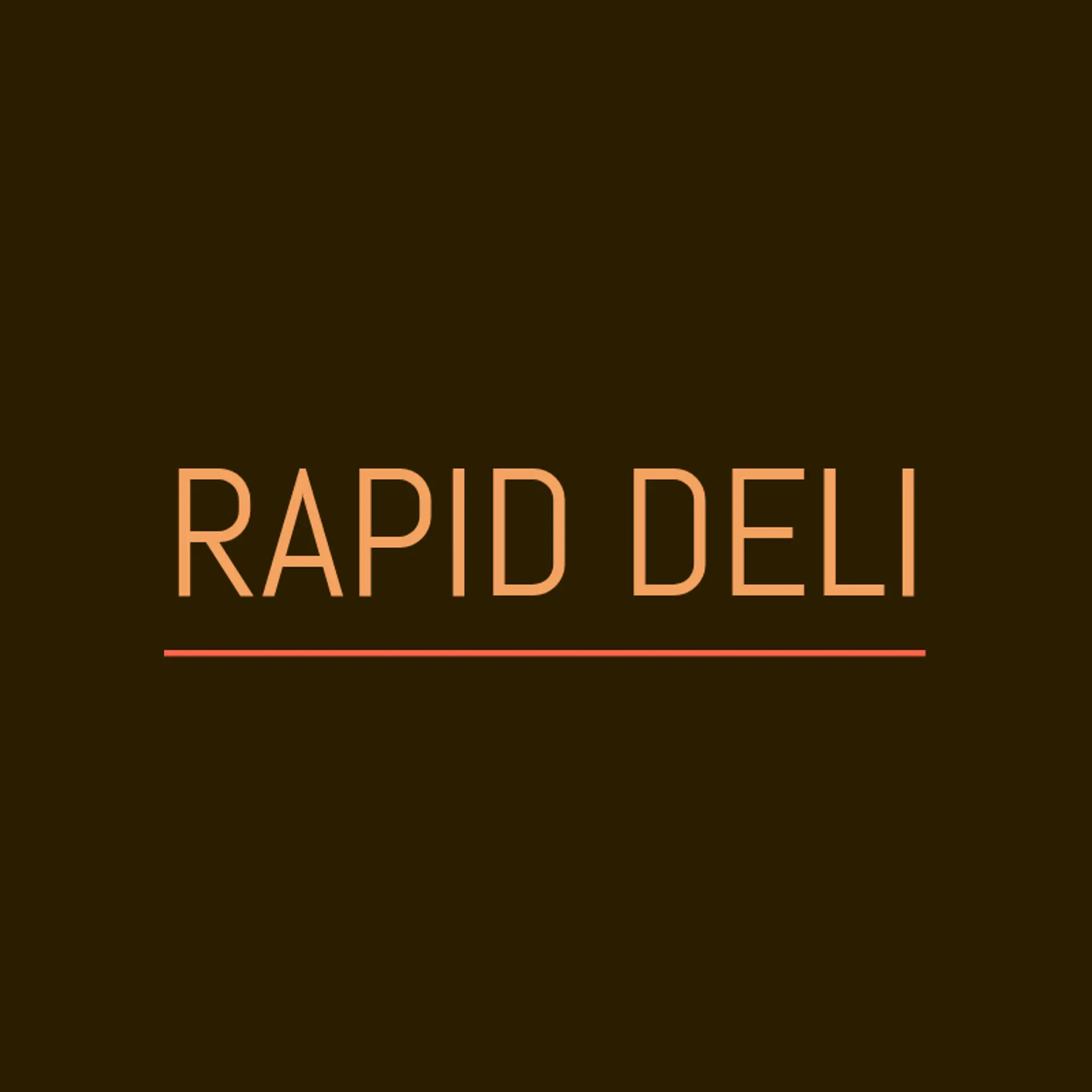 Rapid Deli logo for fast food restaurant