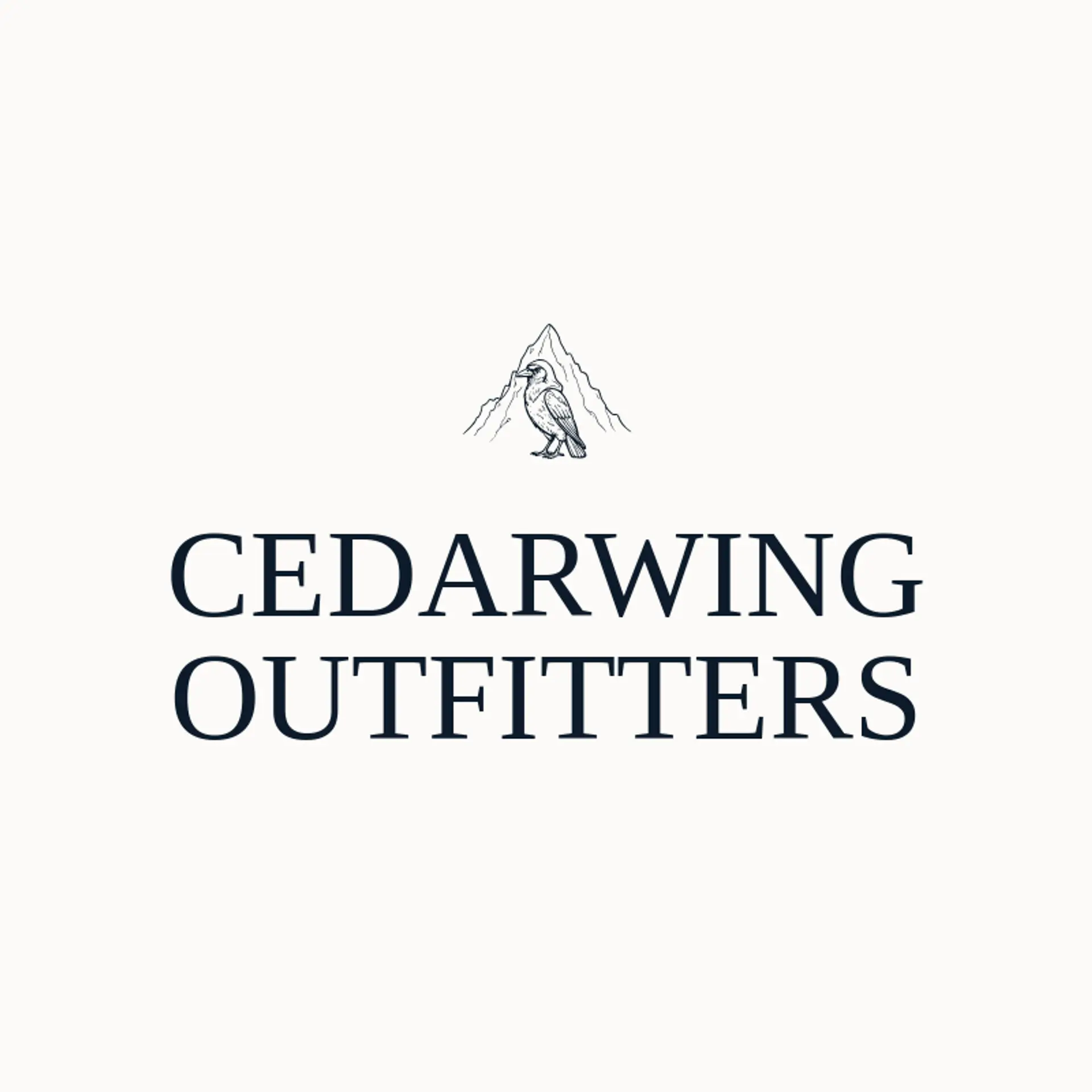 Cedarwing Outfitters logo for hood