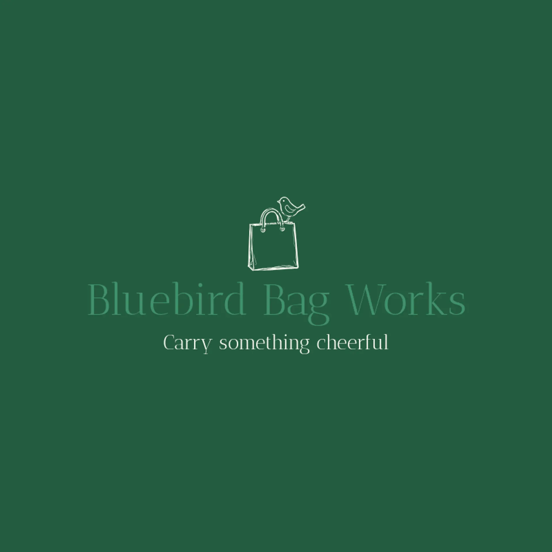 Bluebird Bag Works logo for bag