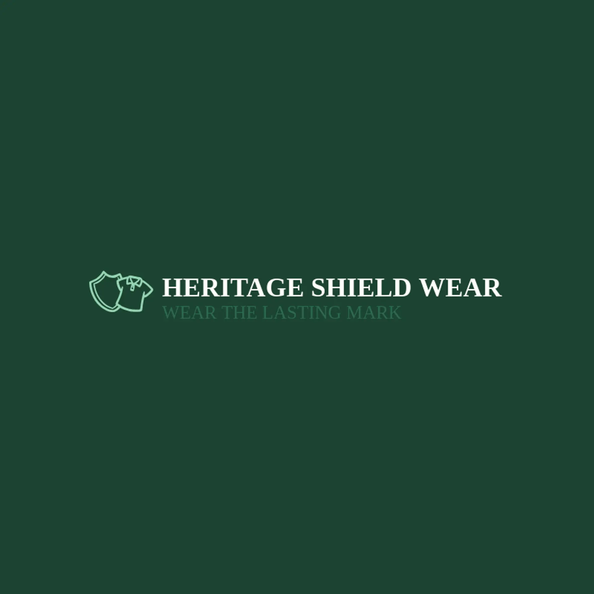 Heritage Shield Wear logo for polo shirt