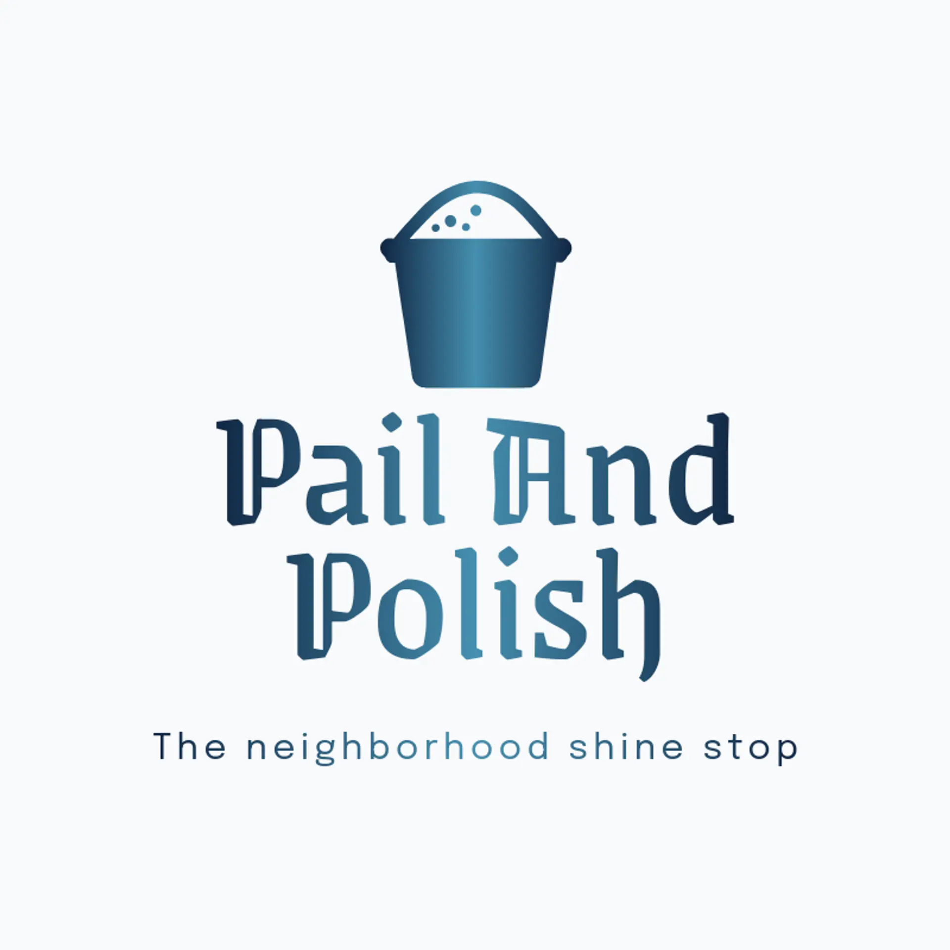 Pail and Polish logo for car wash