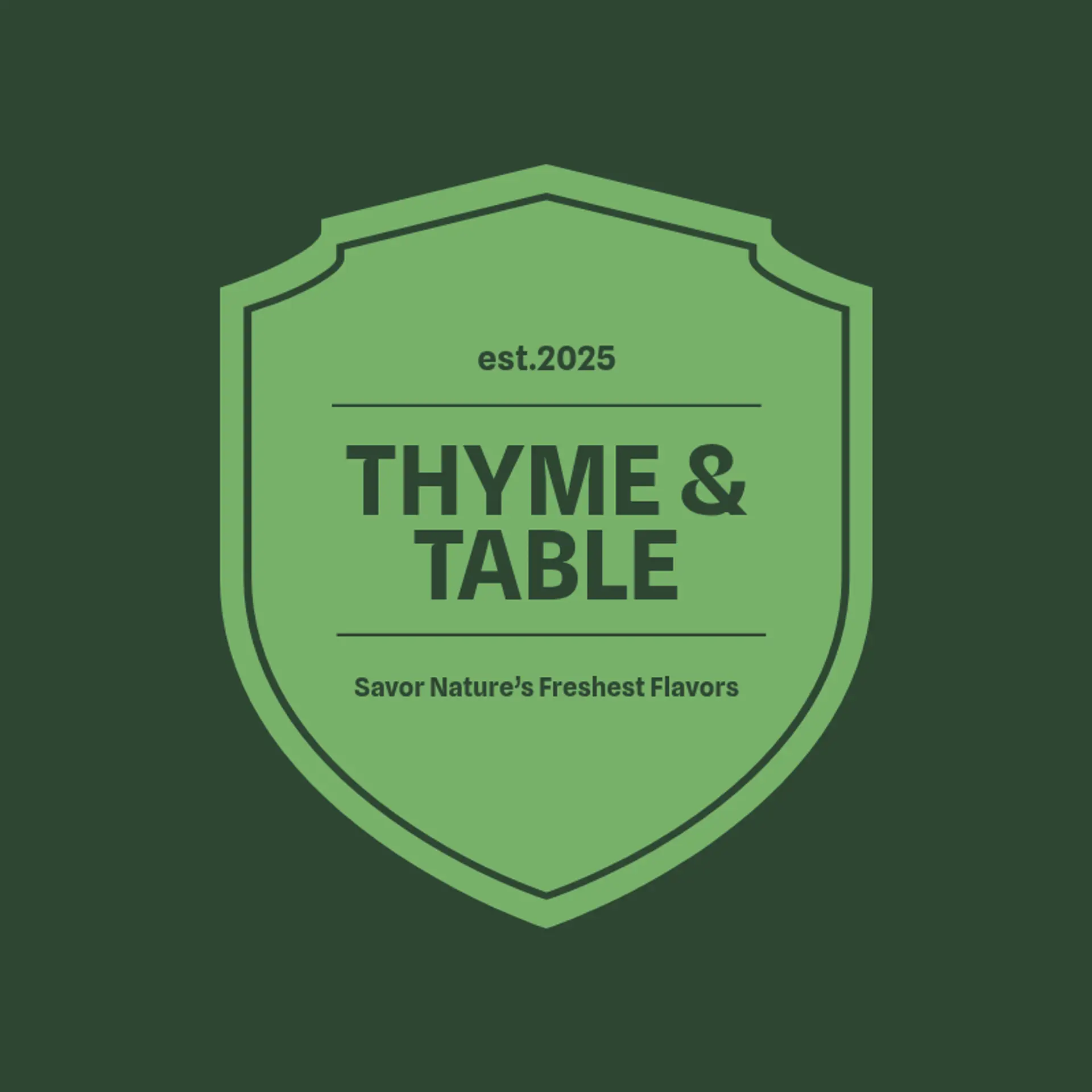 Willow & Thyme Garden Eatery logo for garden restaurant