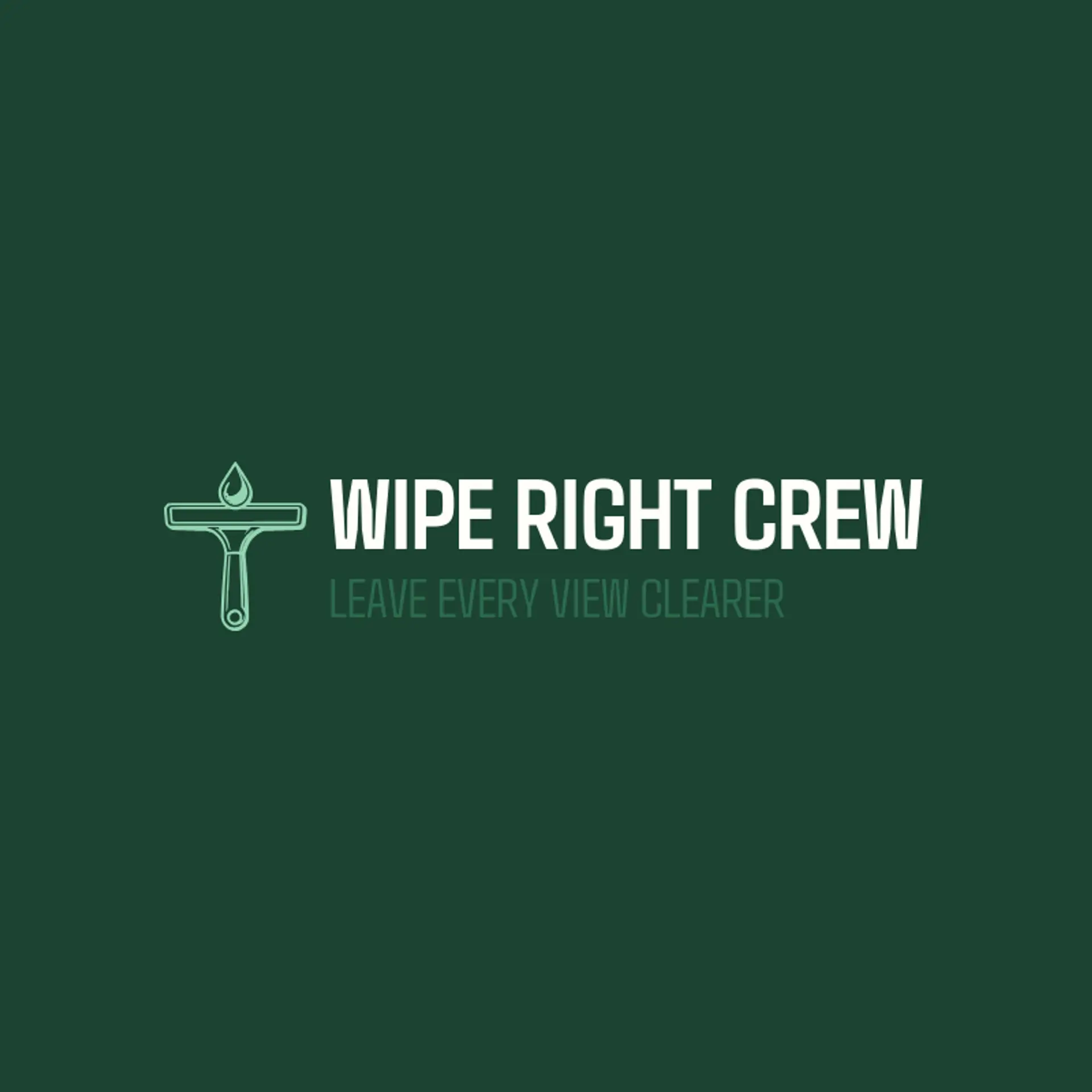 Wipe Right Crew logo for pressure washing