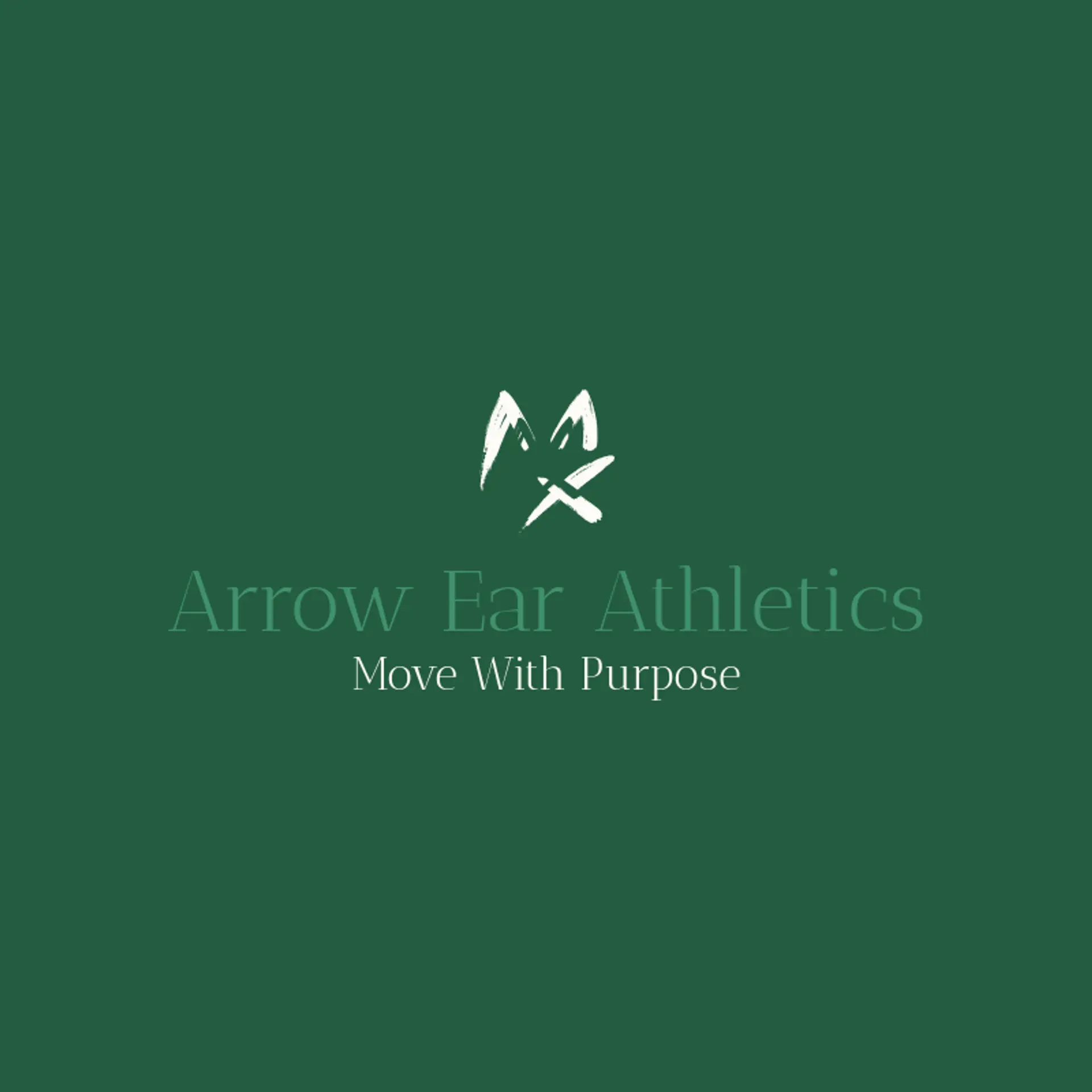 Arrow Ear Athletics logo for wolf