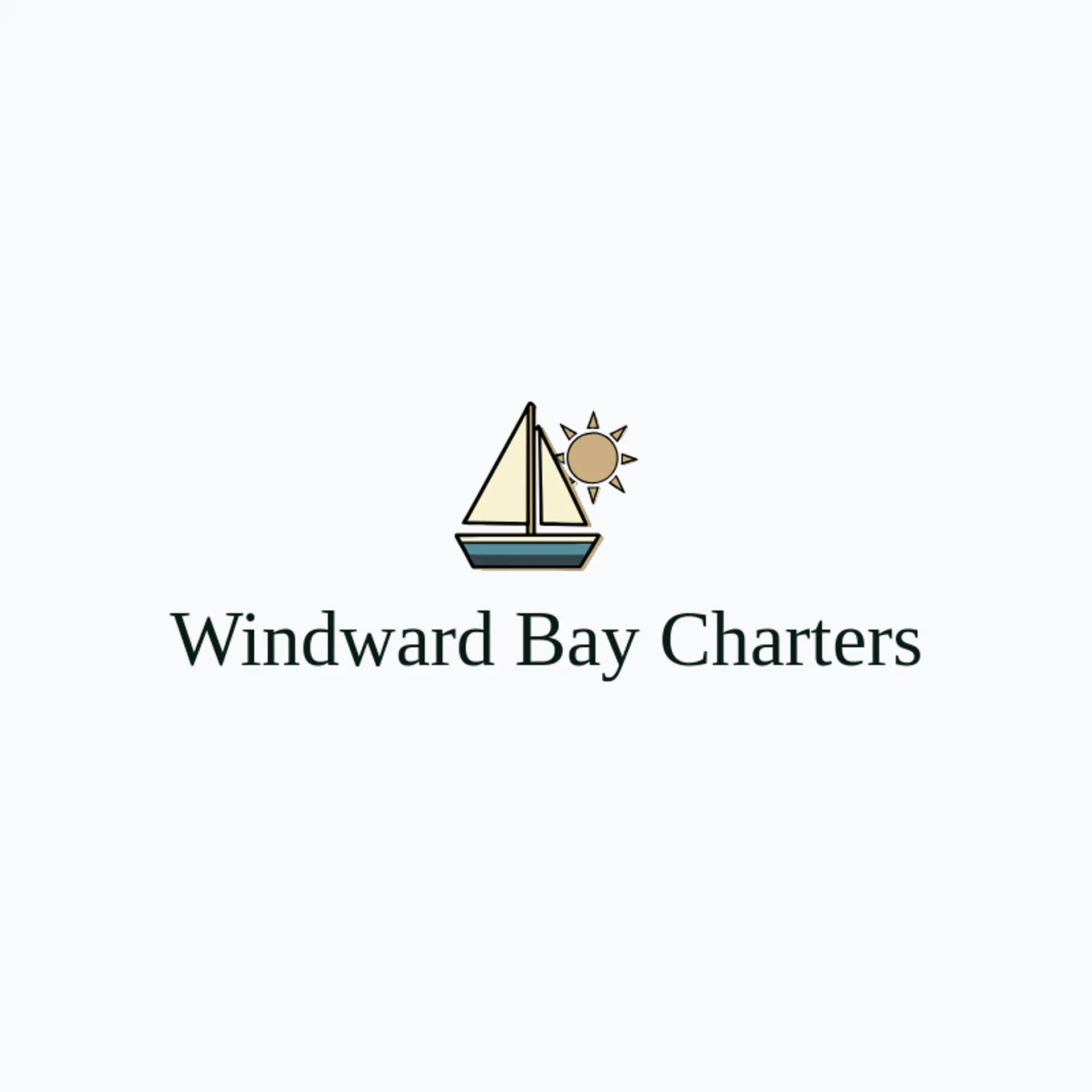 Windward Bay Charters logo for sailboat