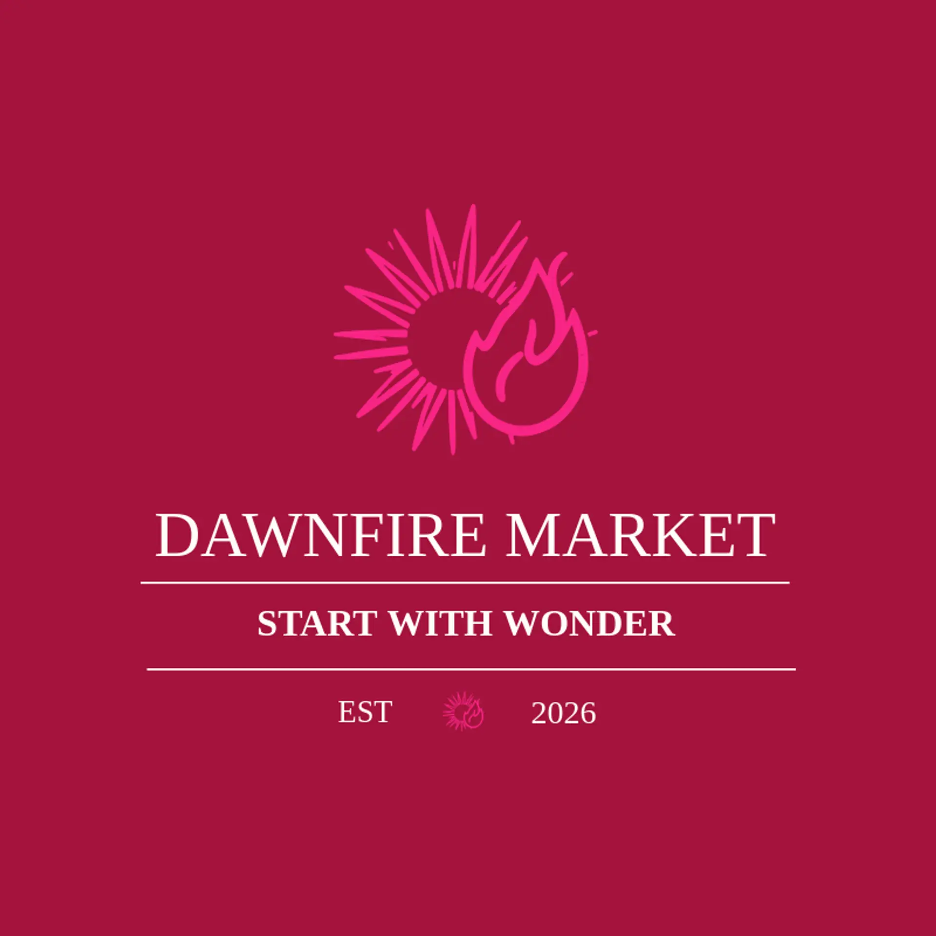 Dawnfire Market logo for flame