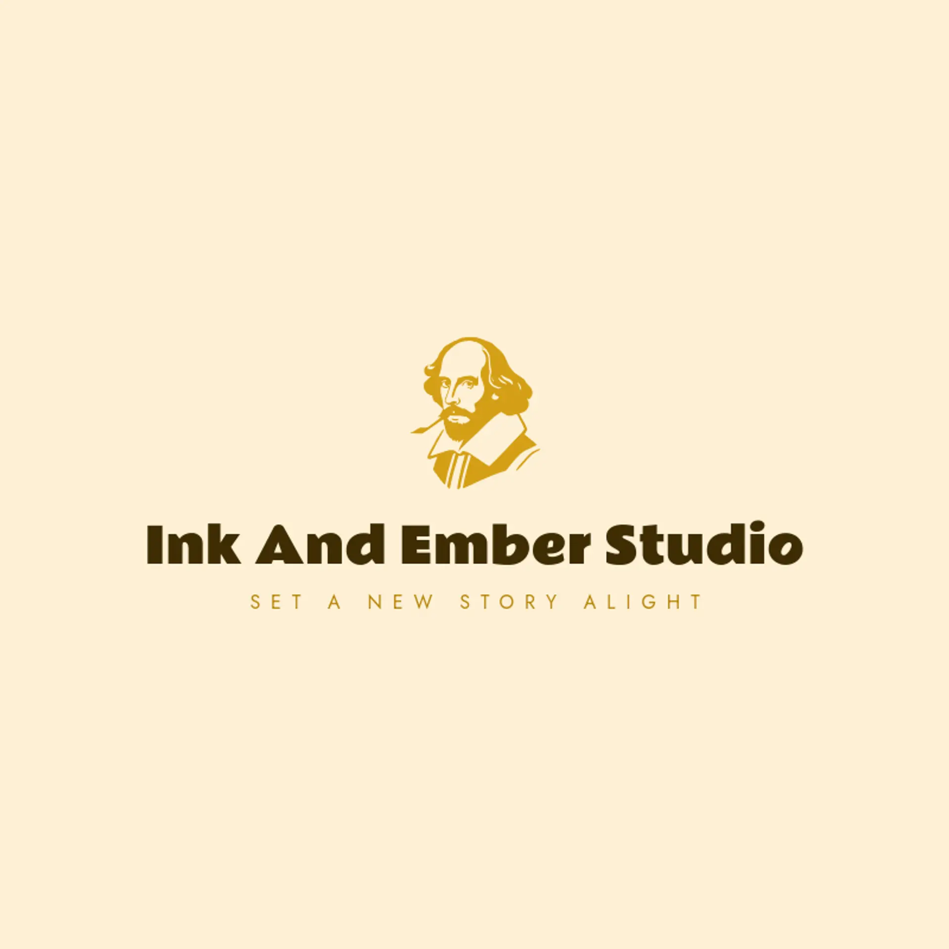 Ink and Ember Studio logo for playwright