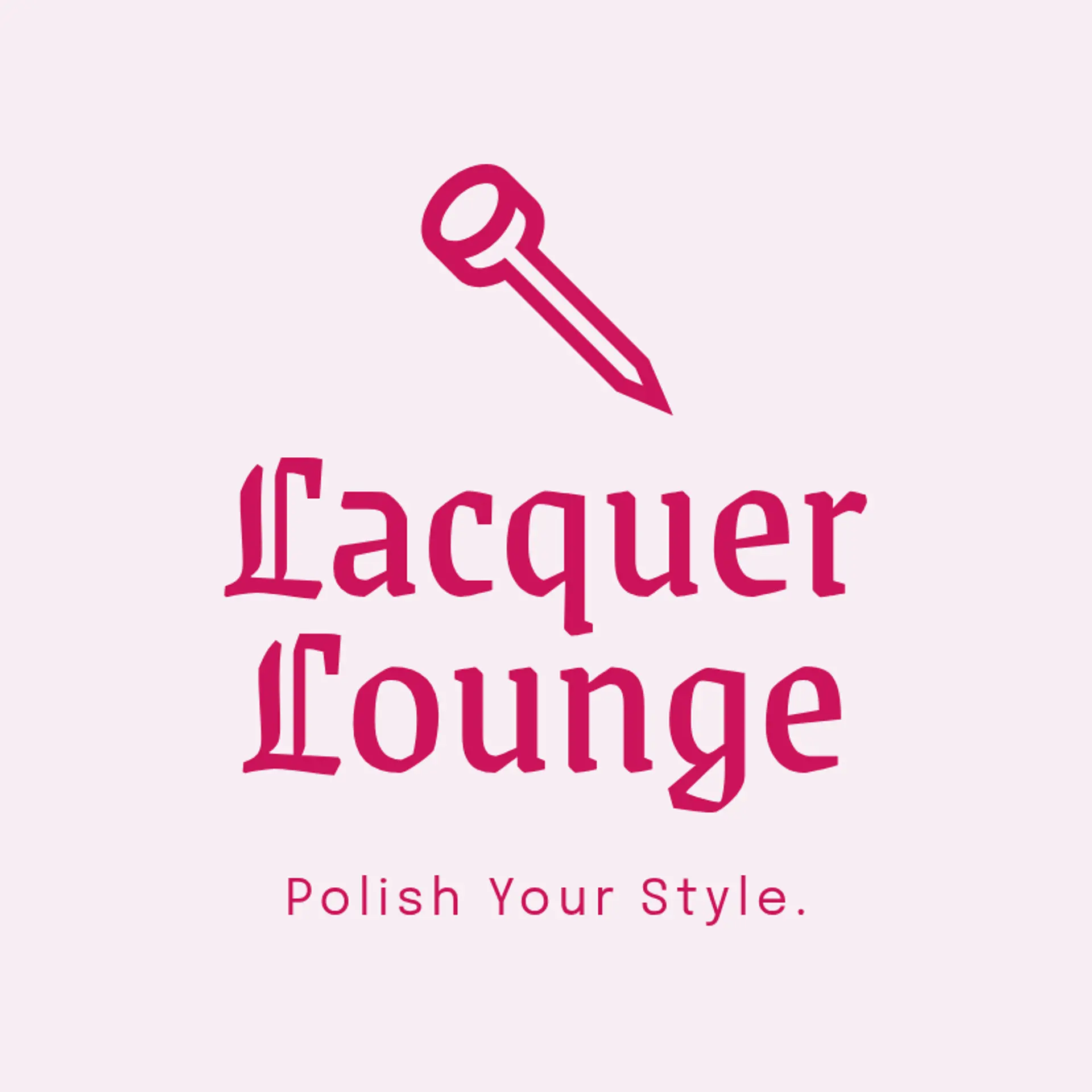 Lacquer Lounge logo for nail salon