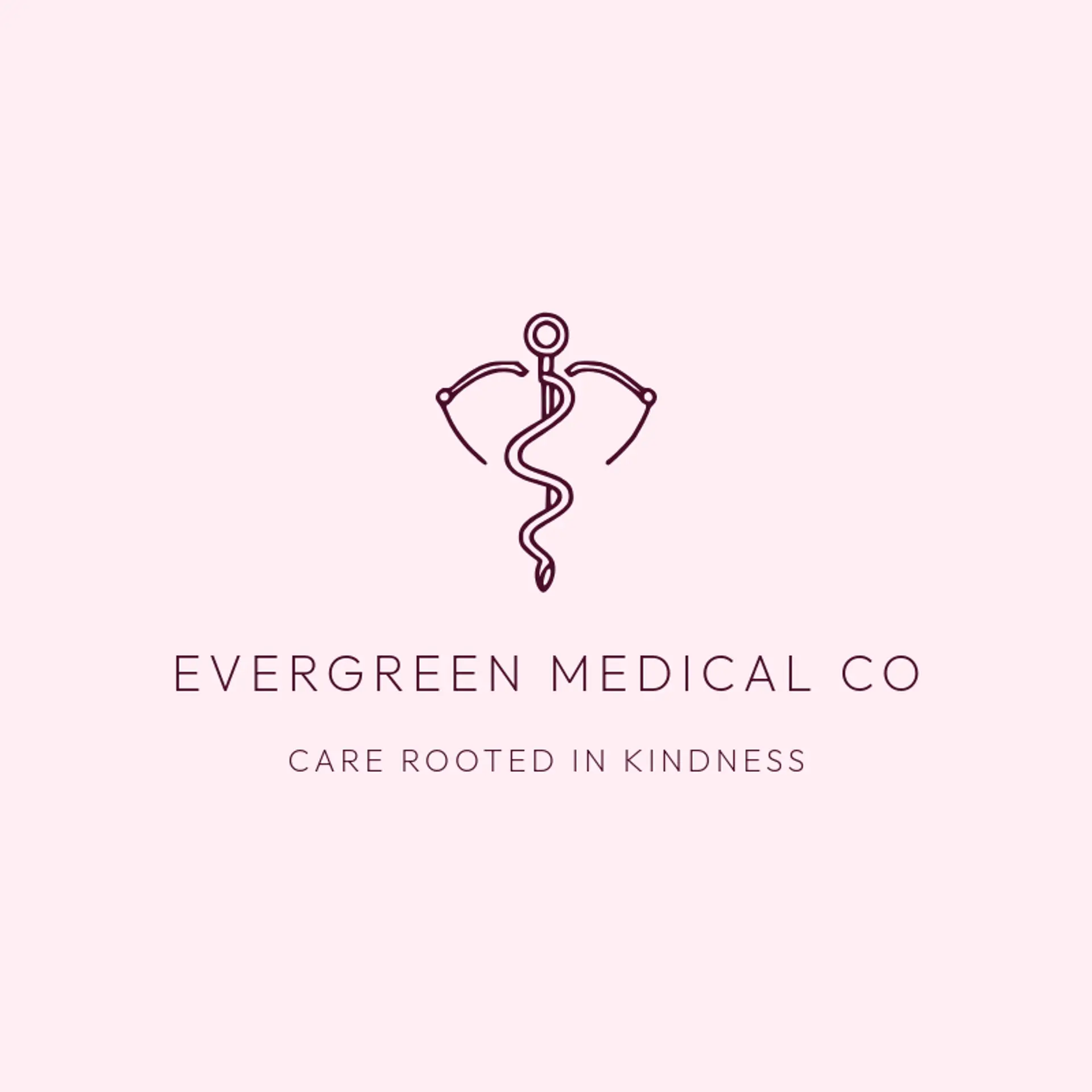 Evergreen Medical Co logo for Caduceus