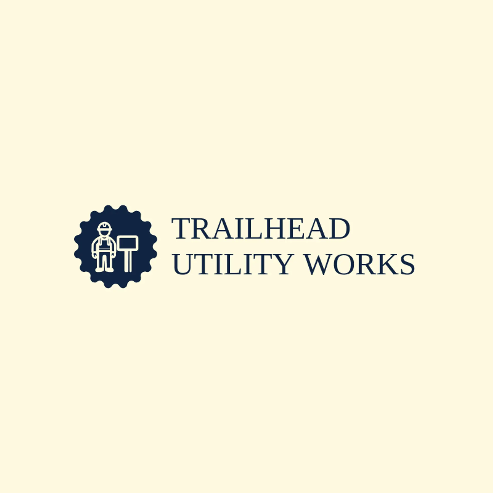 Trailhead Utility Works logo for lineman